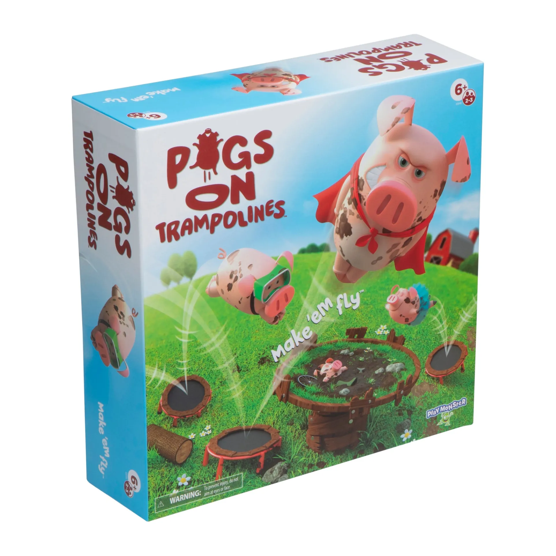 Pigs on Trampolines Bouncing Game
