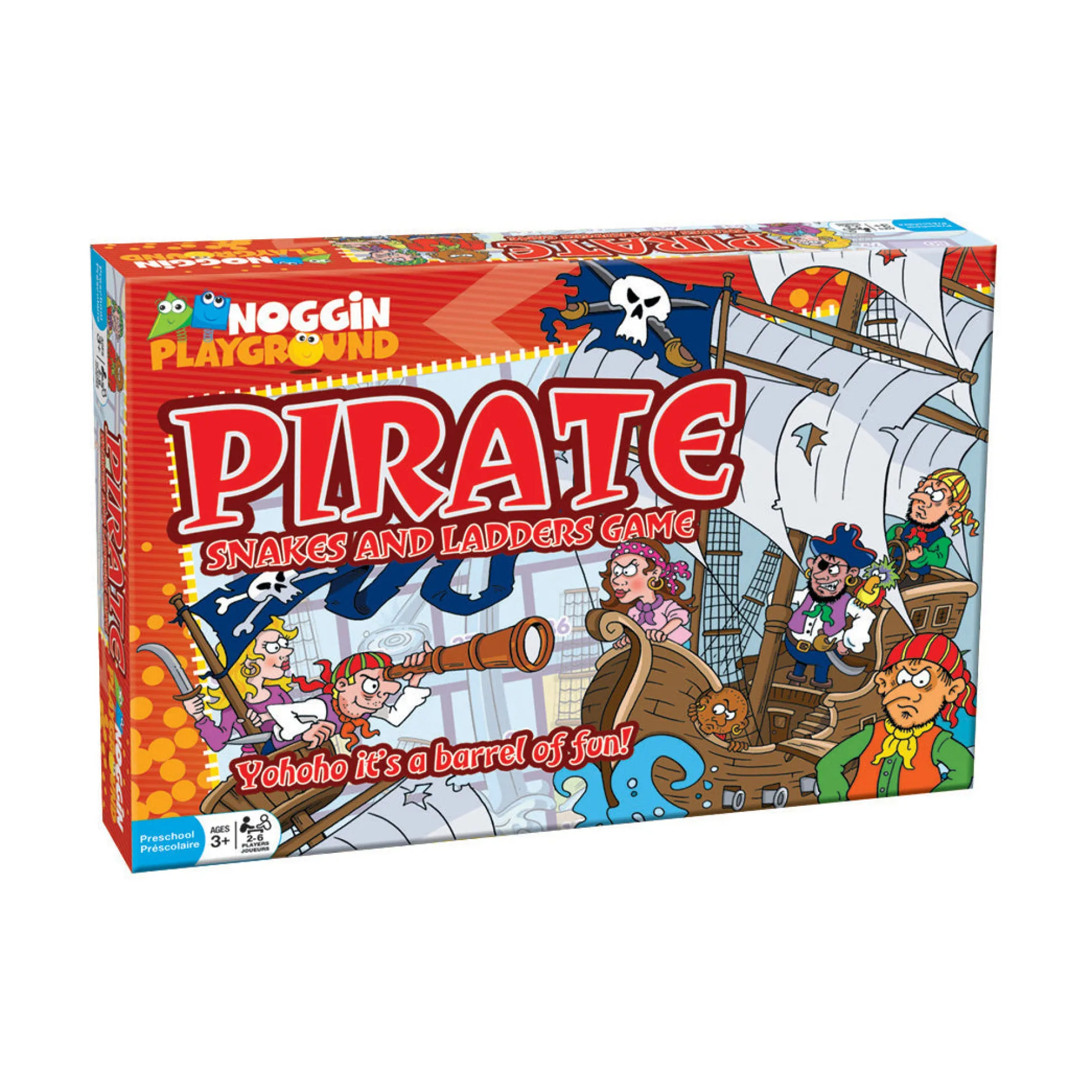 Pirate Snakes and Ladders Preschool Counting Board Game