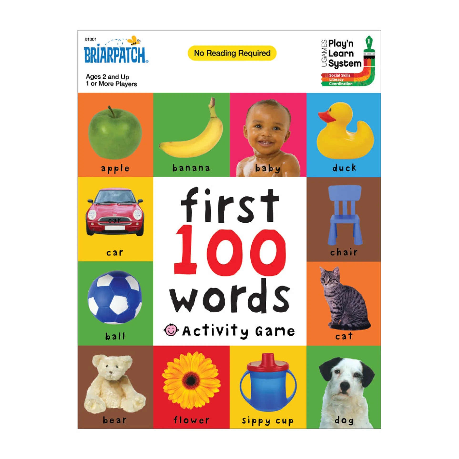 Briarpatch First 100 Words Activity Game - Vocabulary & Counting Learning Toy