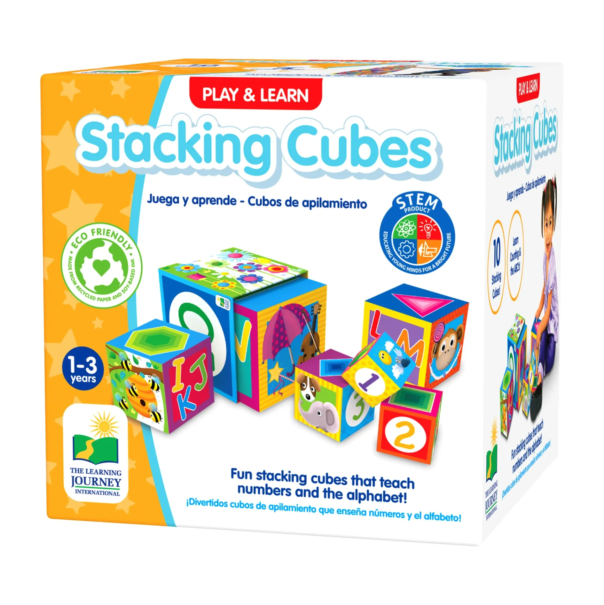 Play & Learn - Colorful Stacking Cubes for Early Learning