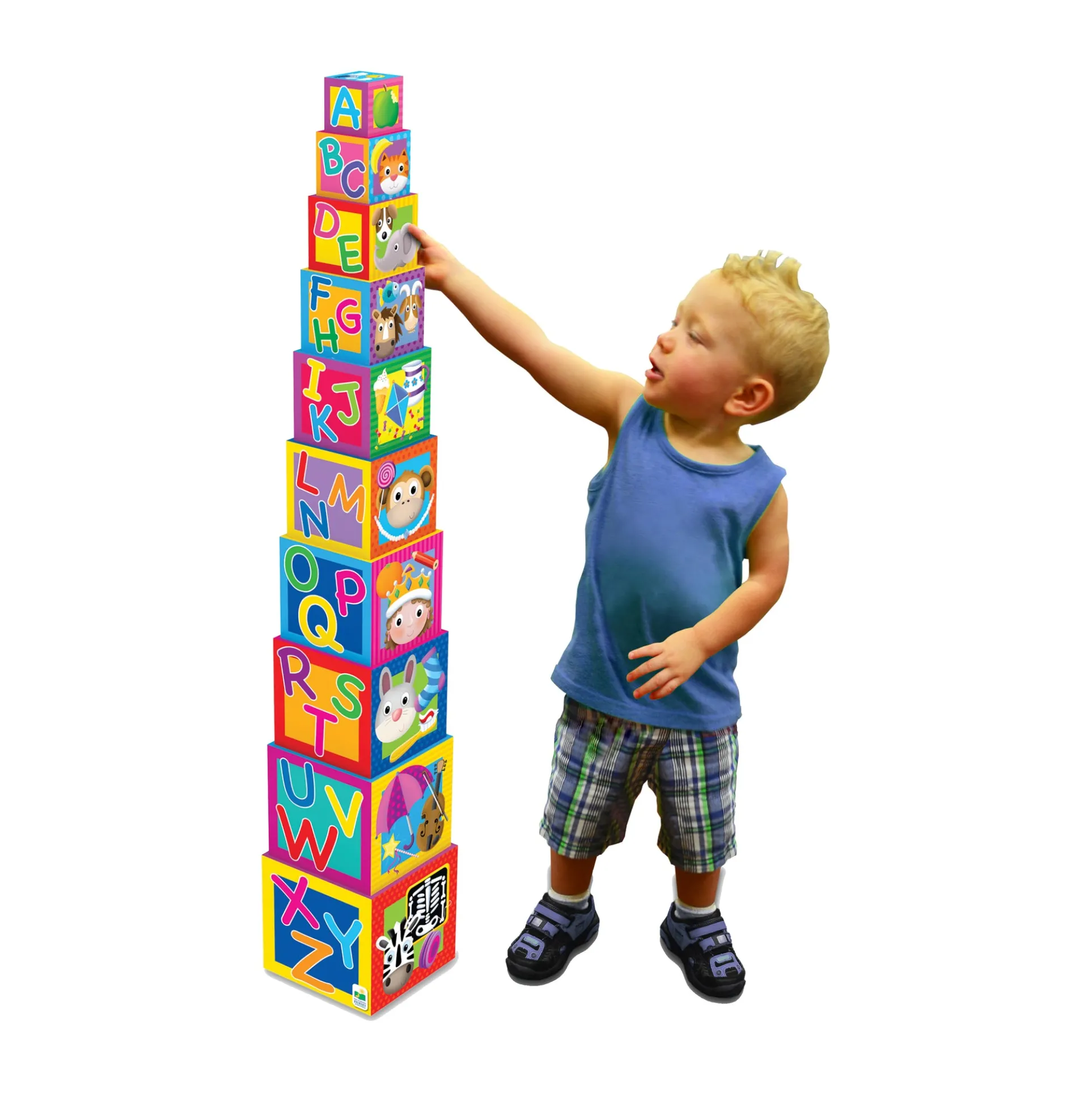 Play & Learn - Colorful Stacking Cubes for Early Learning