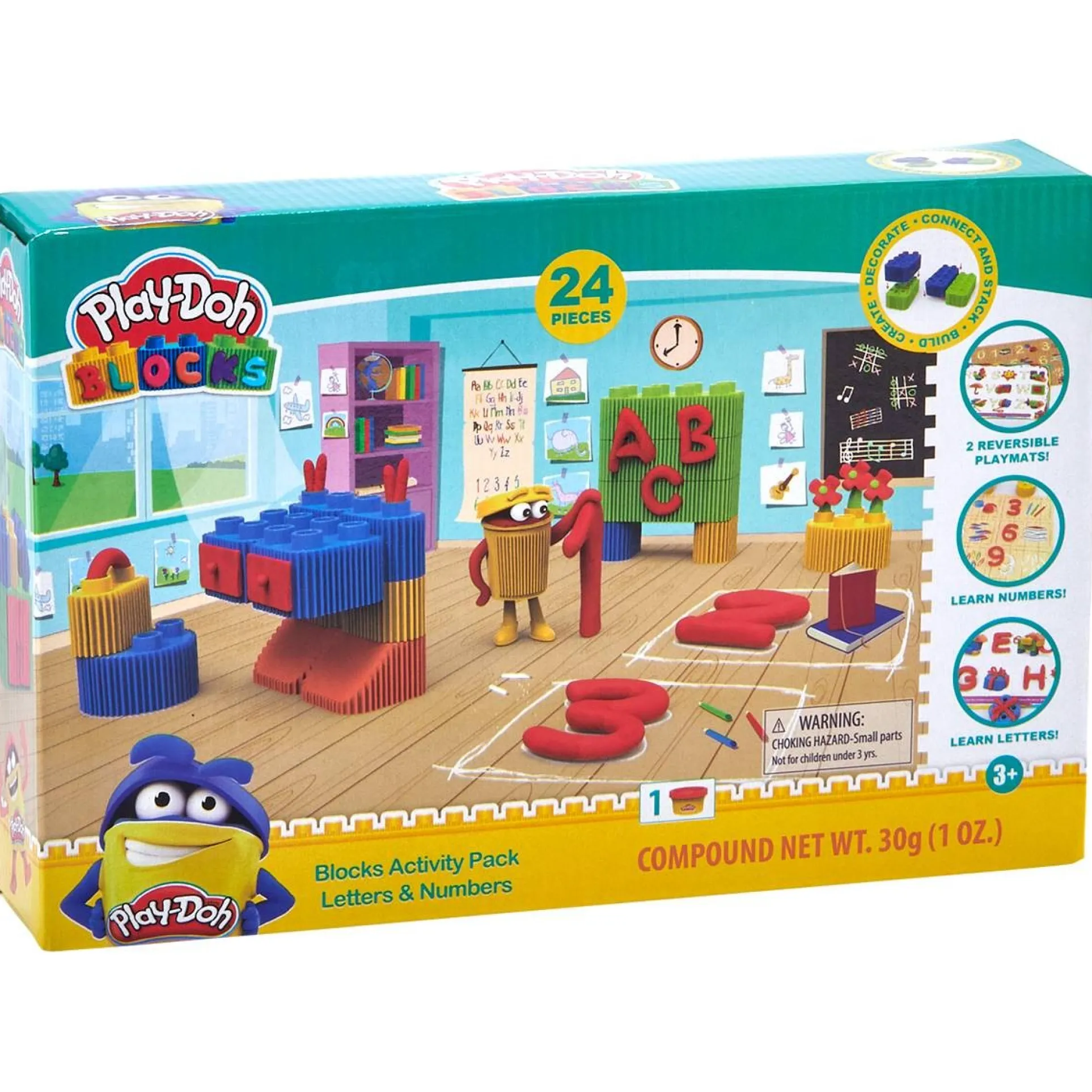 Play-Doh Letters & Numbers Block Set - Colorful Educational Toy