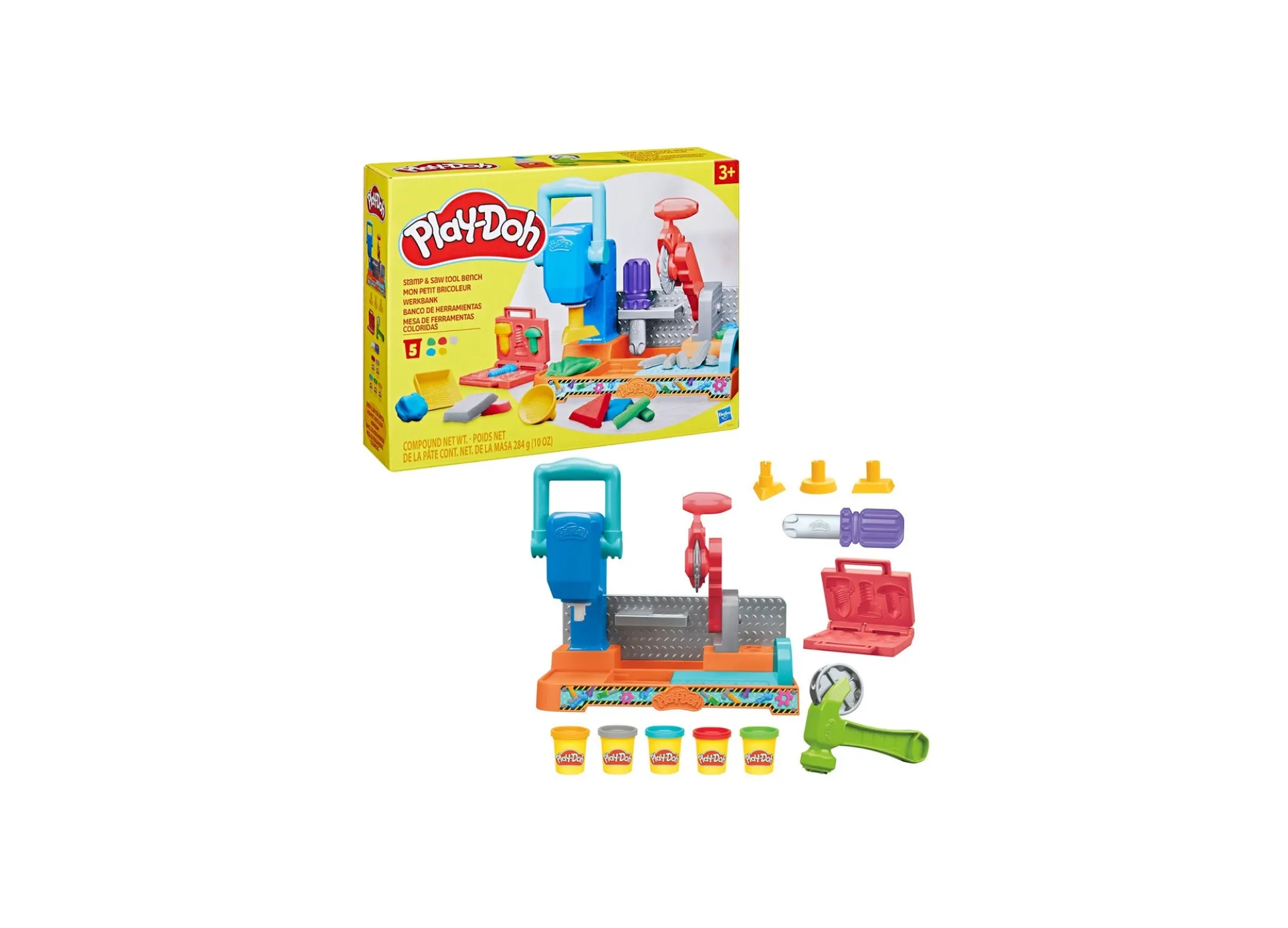 Play-Doh Stamp N Saw Tool Bench Creativity Set