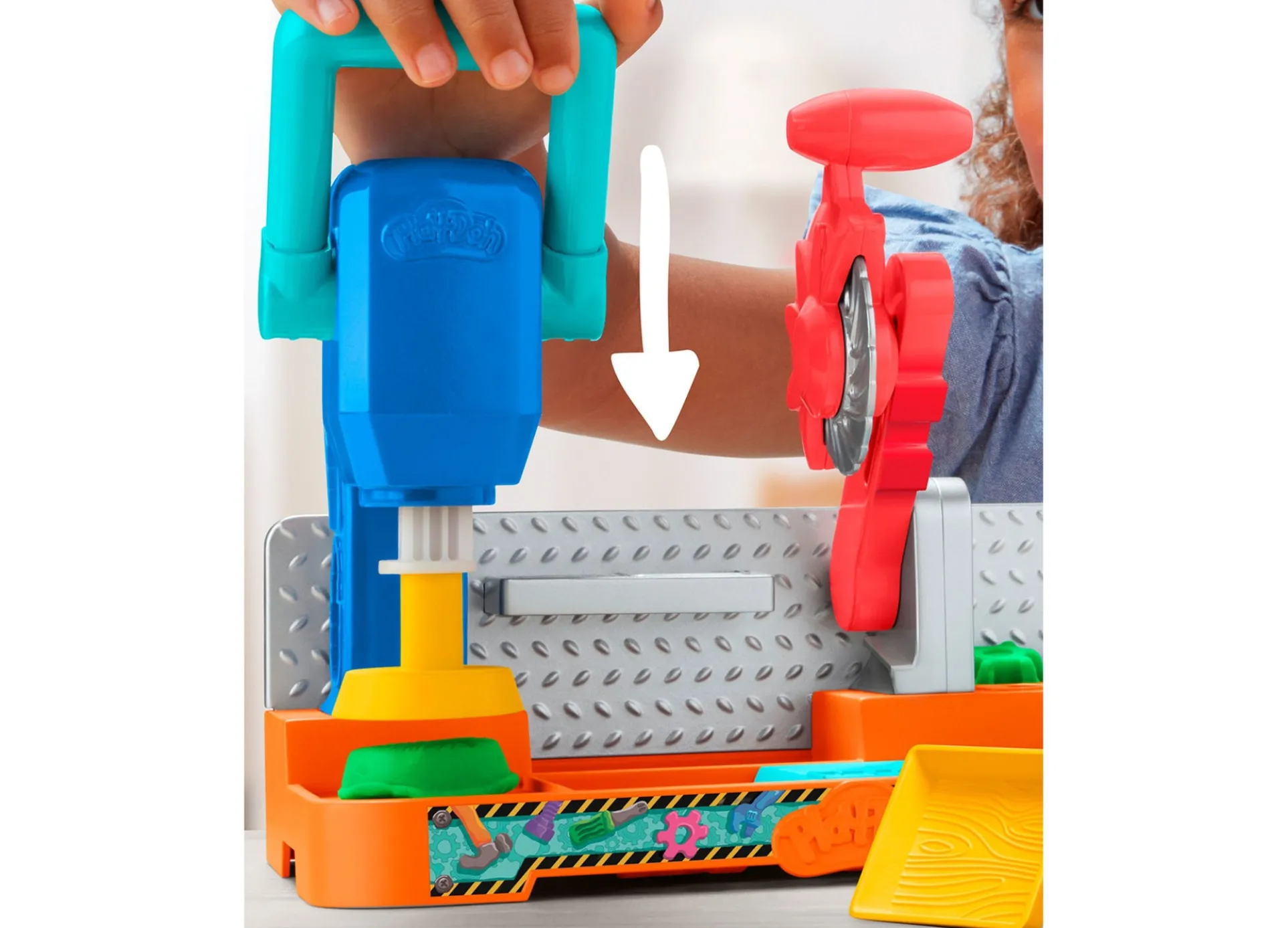 Play-Doh Stamp N Saw Tool Bench Creativity Set