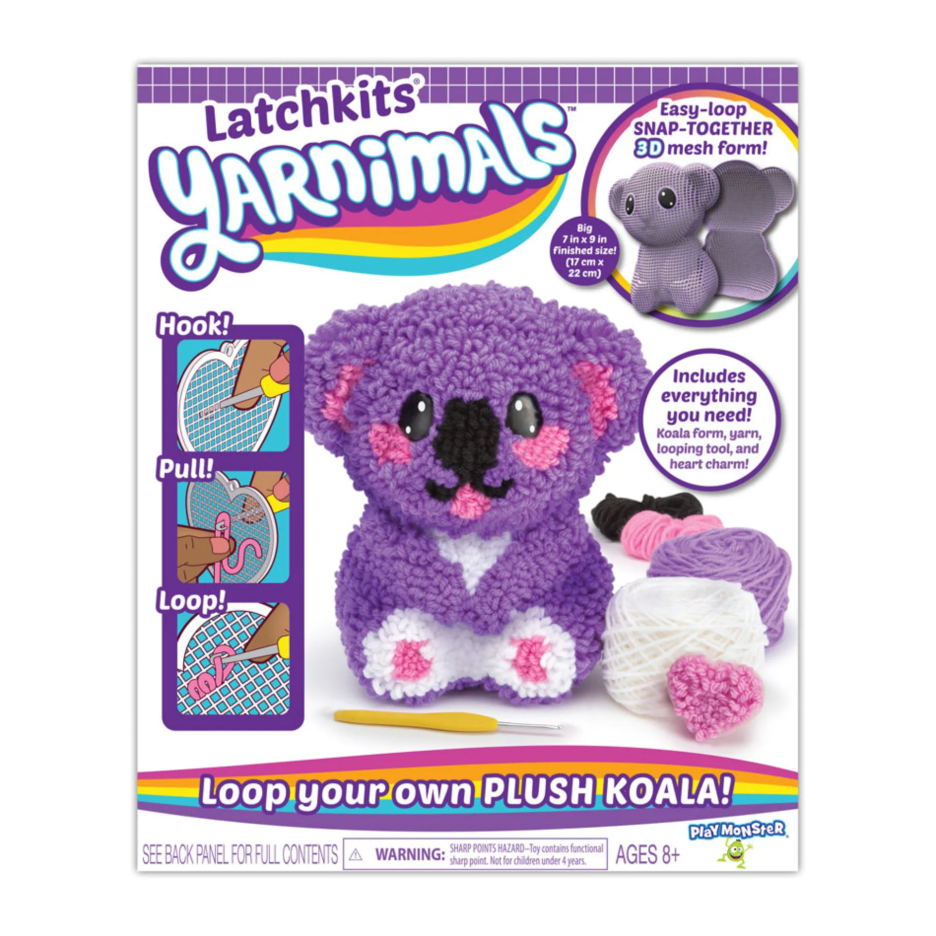 PlayMonster Latchkits Yarnimals Koala 3D Crafting Kit
