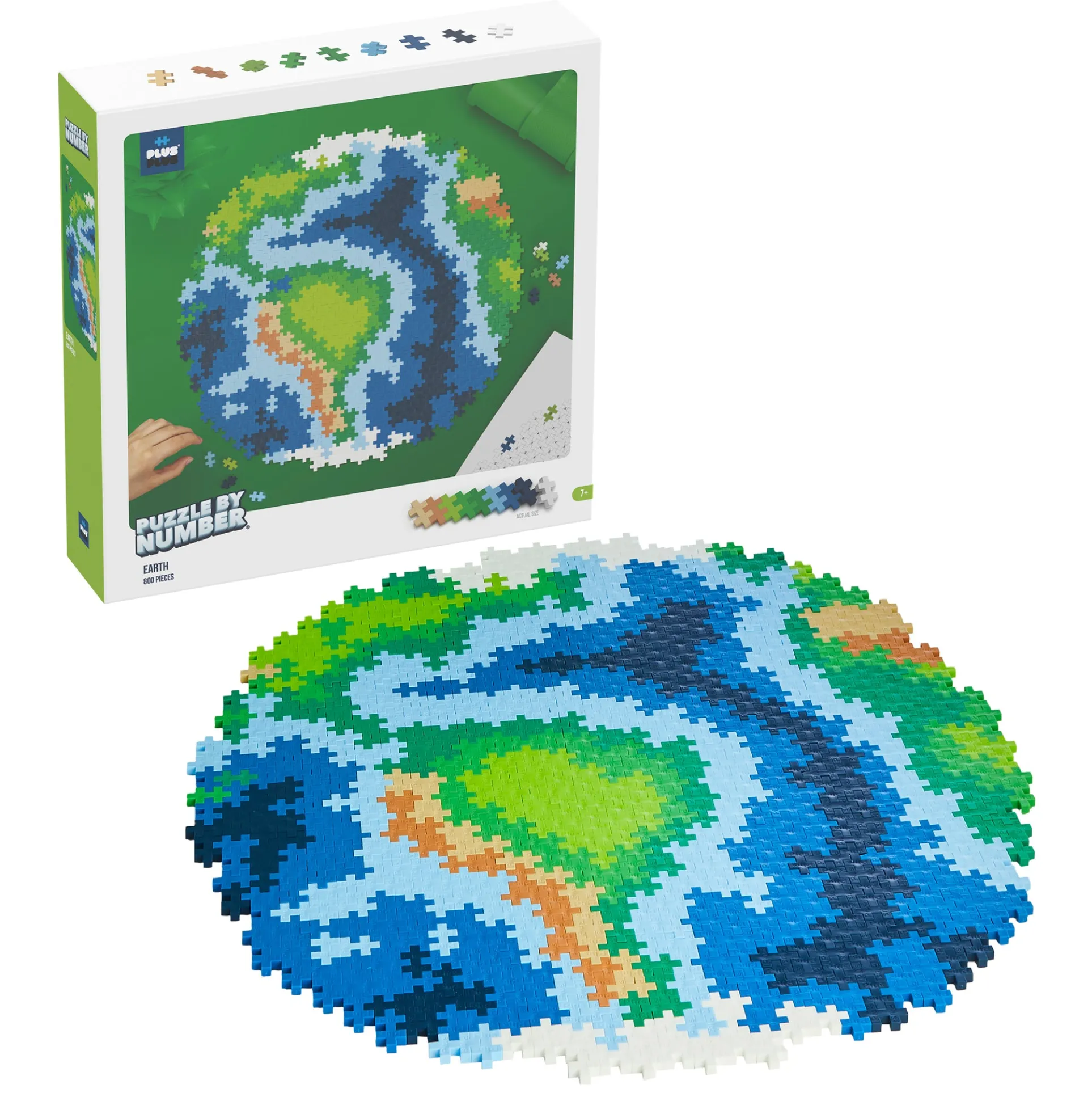 Plus-Plus Puzzle By Number - 800 Piece Earth-Themed Puzzle