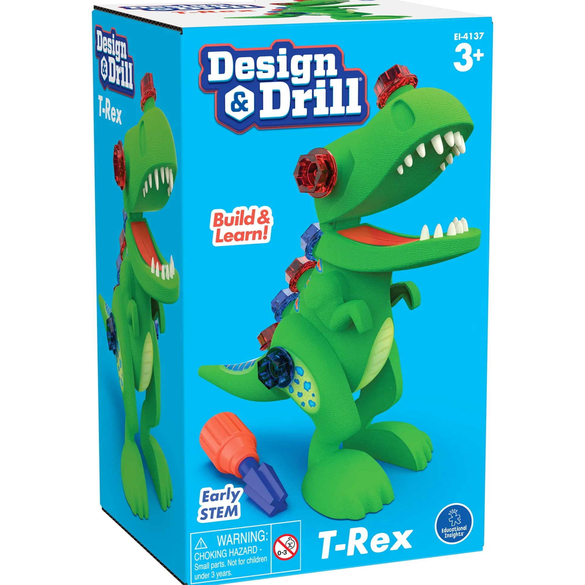 Educational Insights Design & Drill T-Rex - Interactive Dinosaur Toy