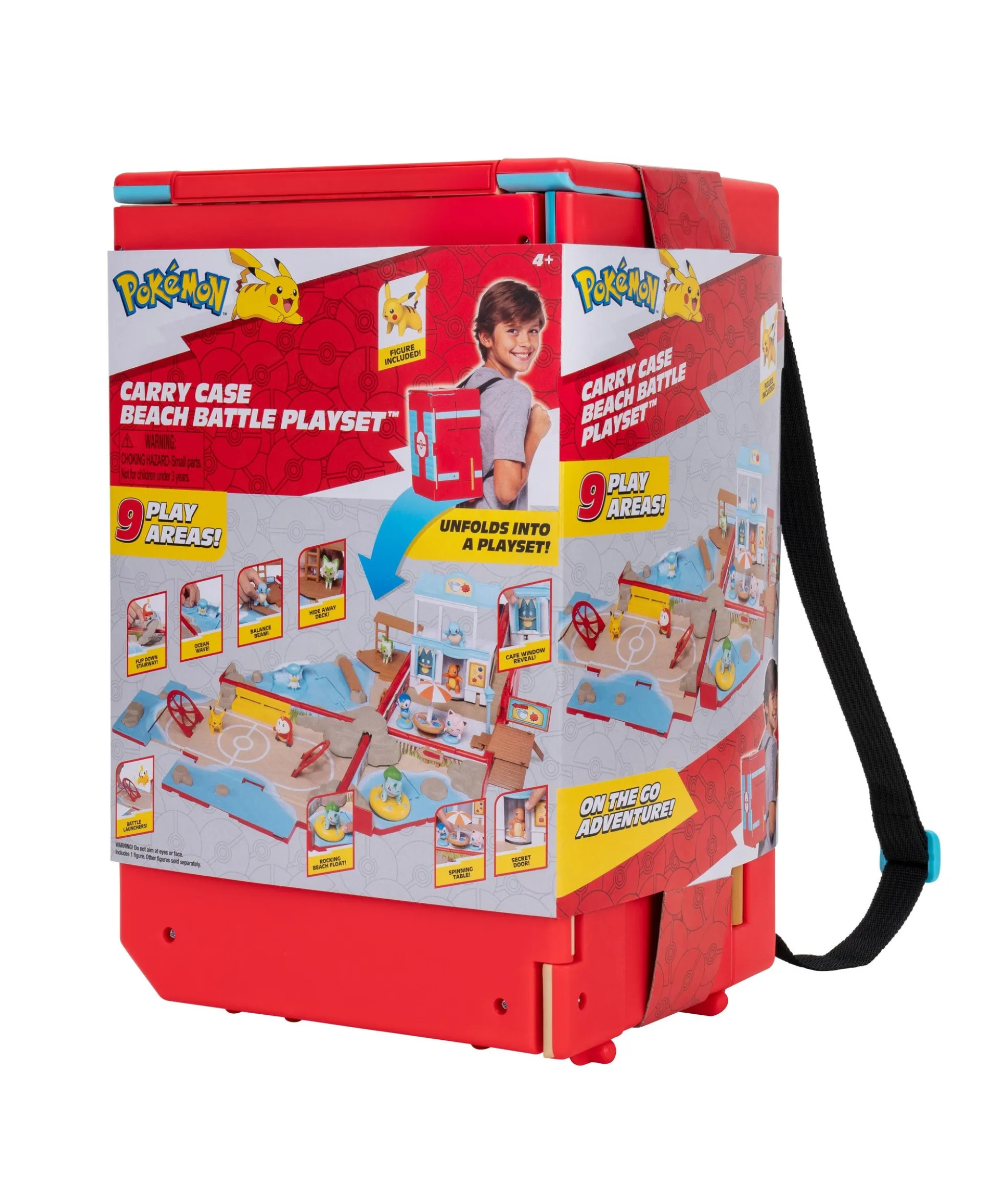 Pokemon Carry Case Battle Beach Playset with Pikachu Figure