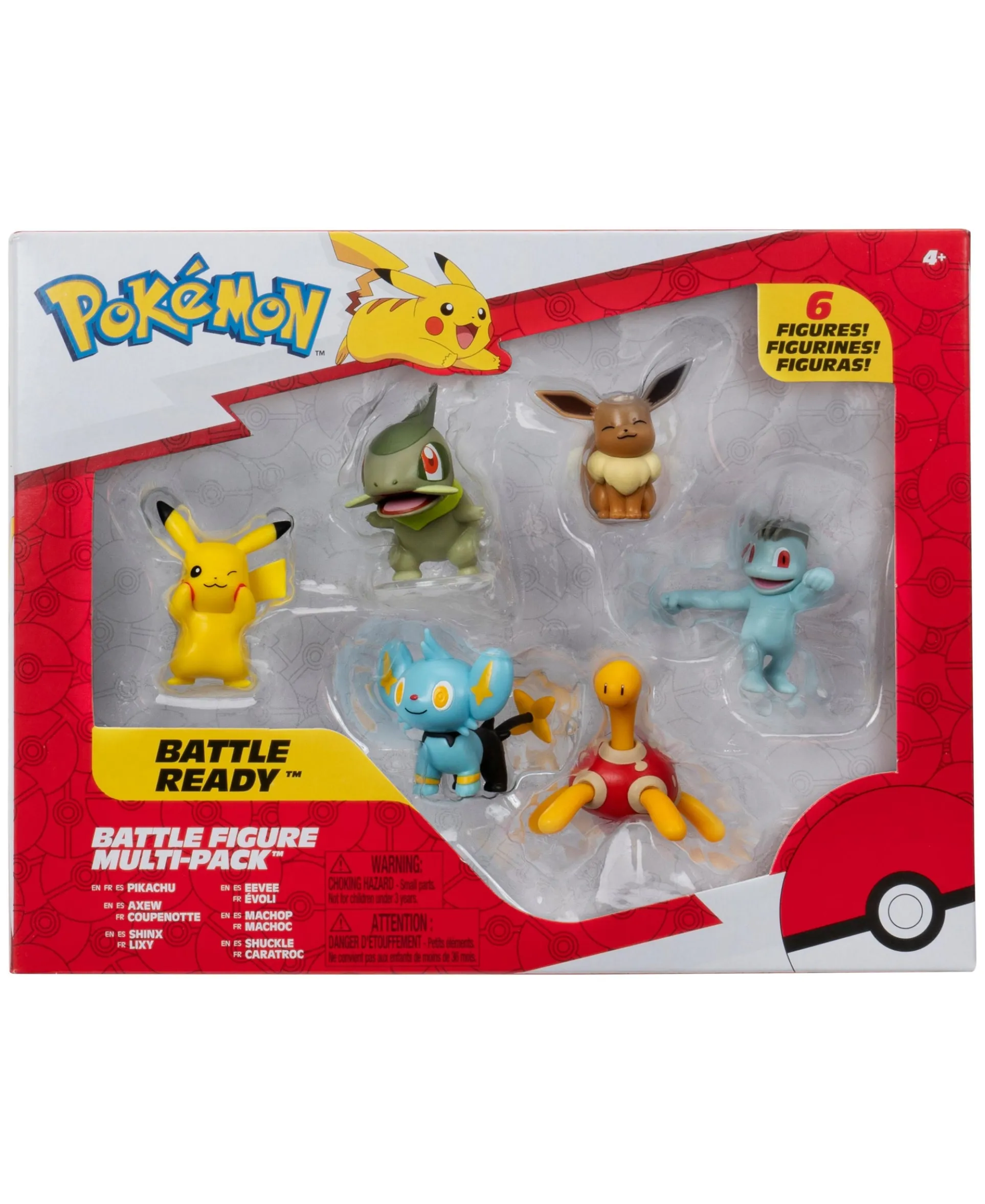 Pokemon Official Battle Figure Set - 2-inch Scale Collectible - Pikachu, Squirtle & More