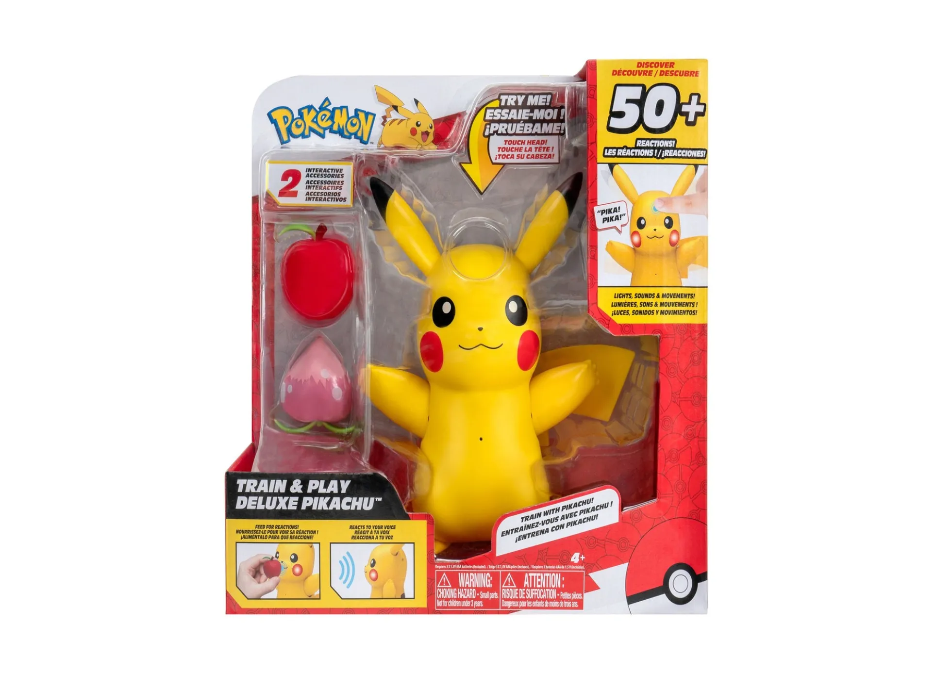 Pokemon Pikachu Train and Play Deluxe Interactive Action Figure