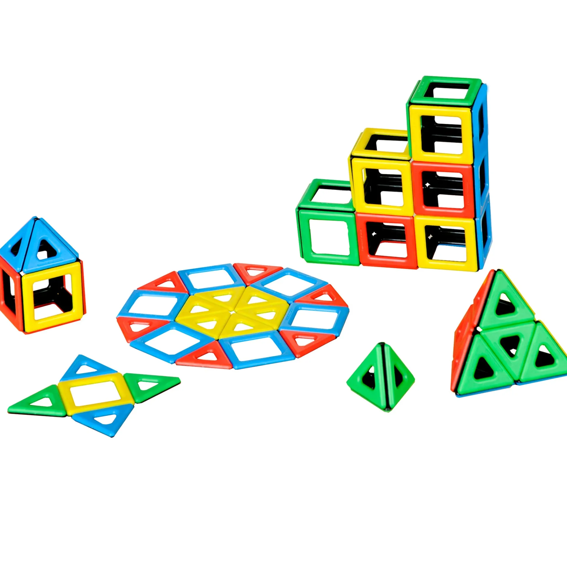 Polydron Magnetic Polydron Class Set, 96 Pieces - Educational Building Toy