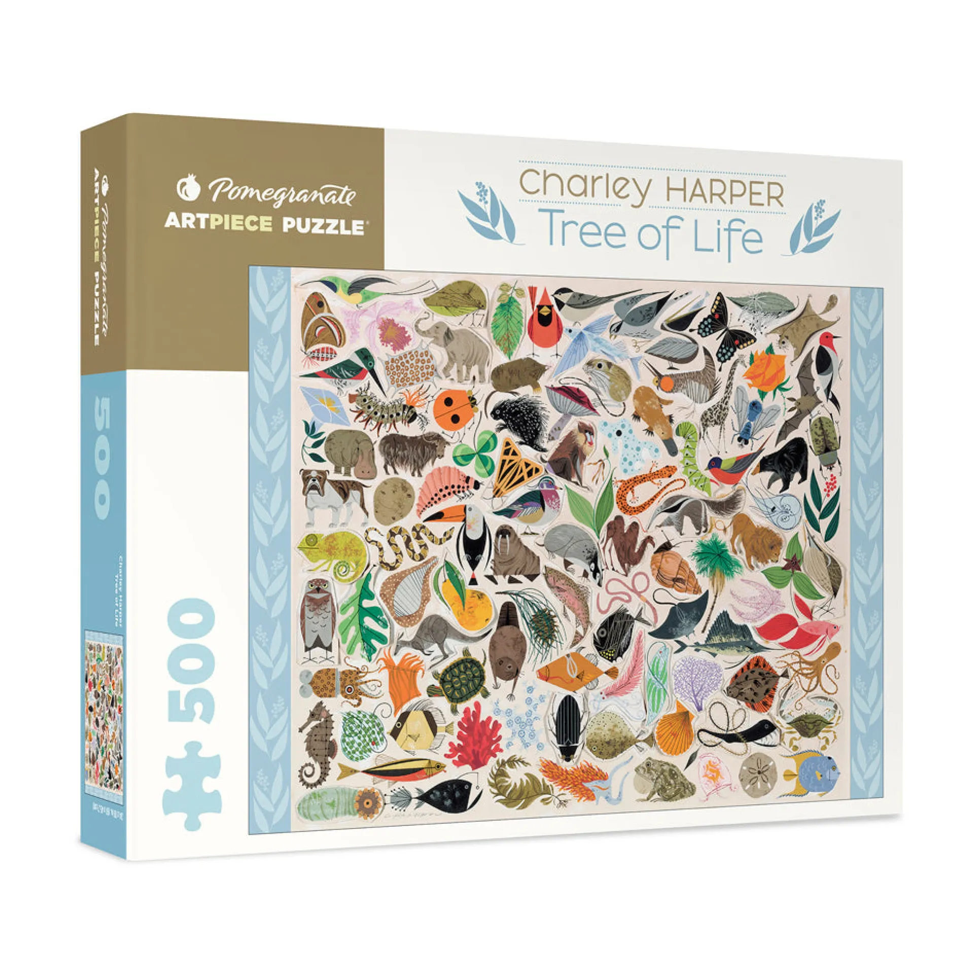 Pomegranate Charley Harper Tree of Life Jigsaw Puzzle - 500 pc