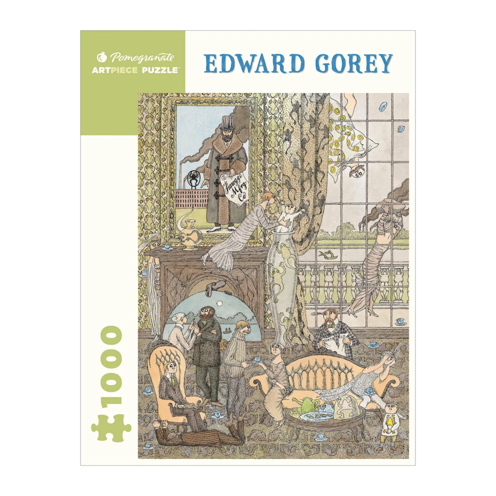 Pomegranate Edward Gorey Frawgge Manufacturing Co. 1000 Piece Puzzle
