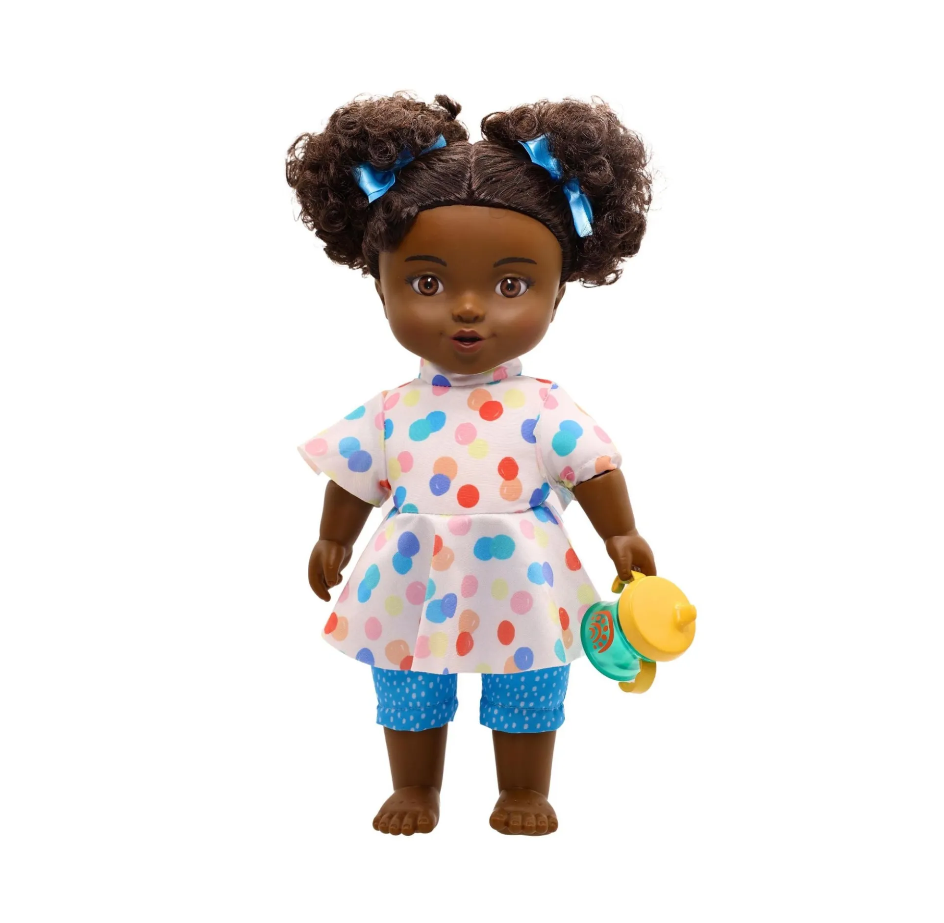 Positively Perfect Dolls 14-inch Curly Haired Sariyah Toddler Doll