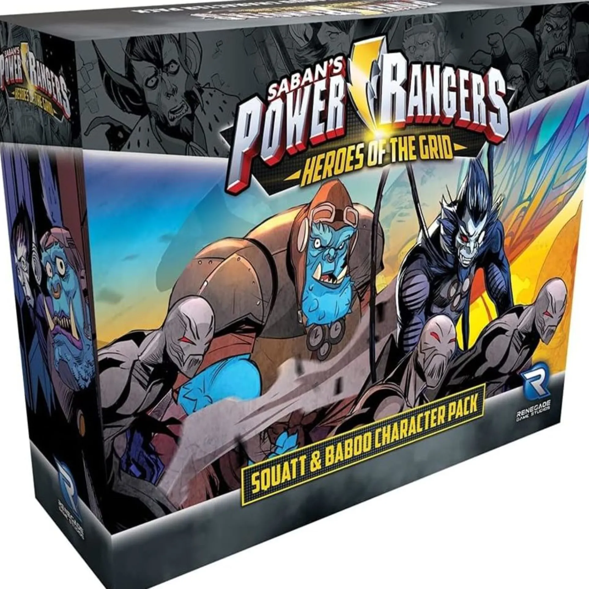 Power Rangers Heroes of the Grid Squatt & Baboo Miniature Pack