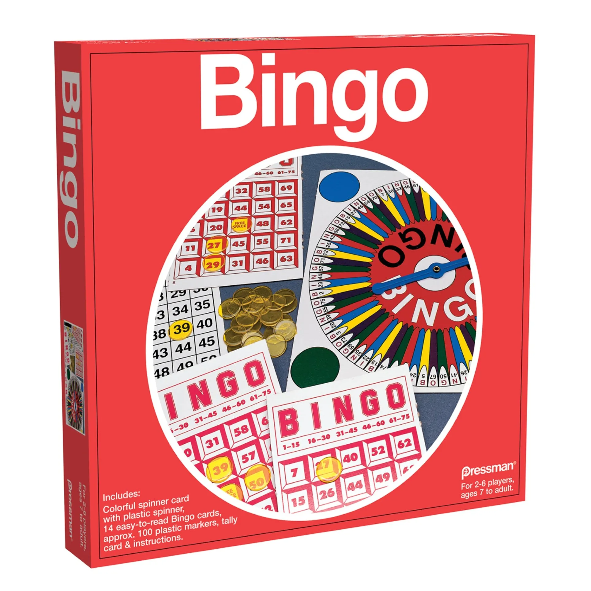 Pressman Colorful Spin & Mark Bingo Game, Triple Pack