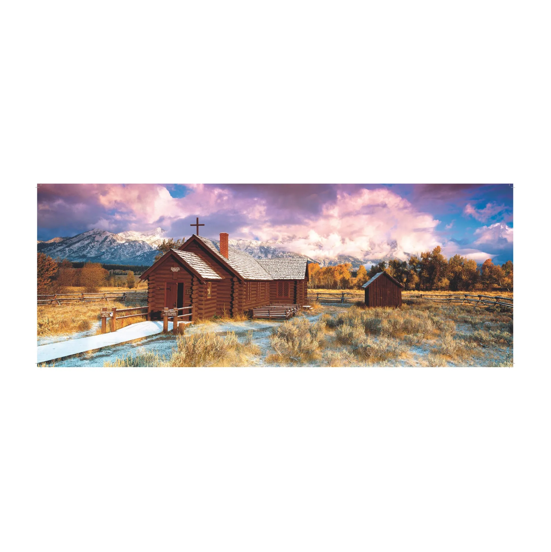 Pressman Divine Light, Wyoming Panoramic Jigsaw Puzzle - 504 pc
