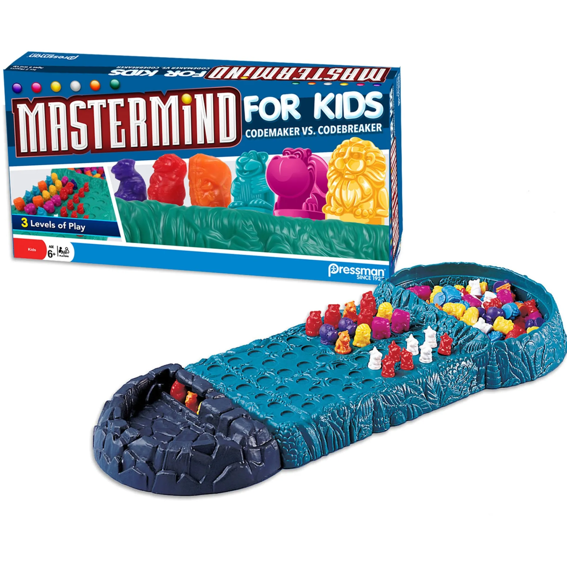 Pressman Mastermind Jungle Animals Edition Logic Game for Kids