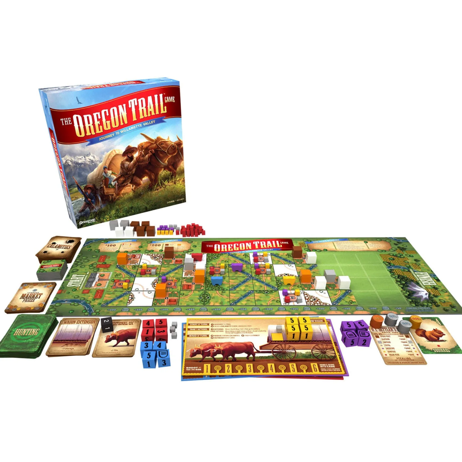 Pressman Oregon Trail Adventure Board Game