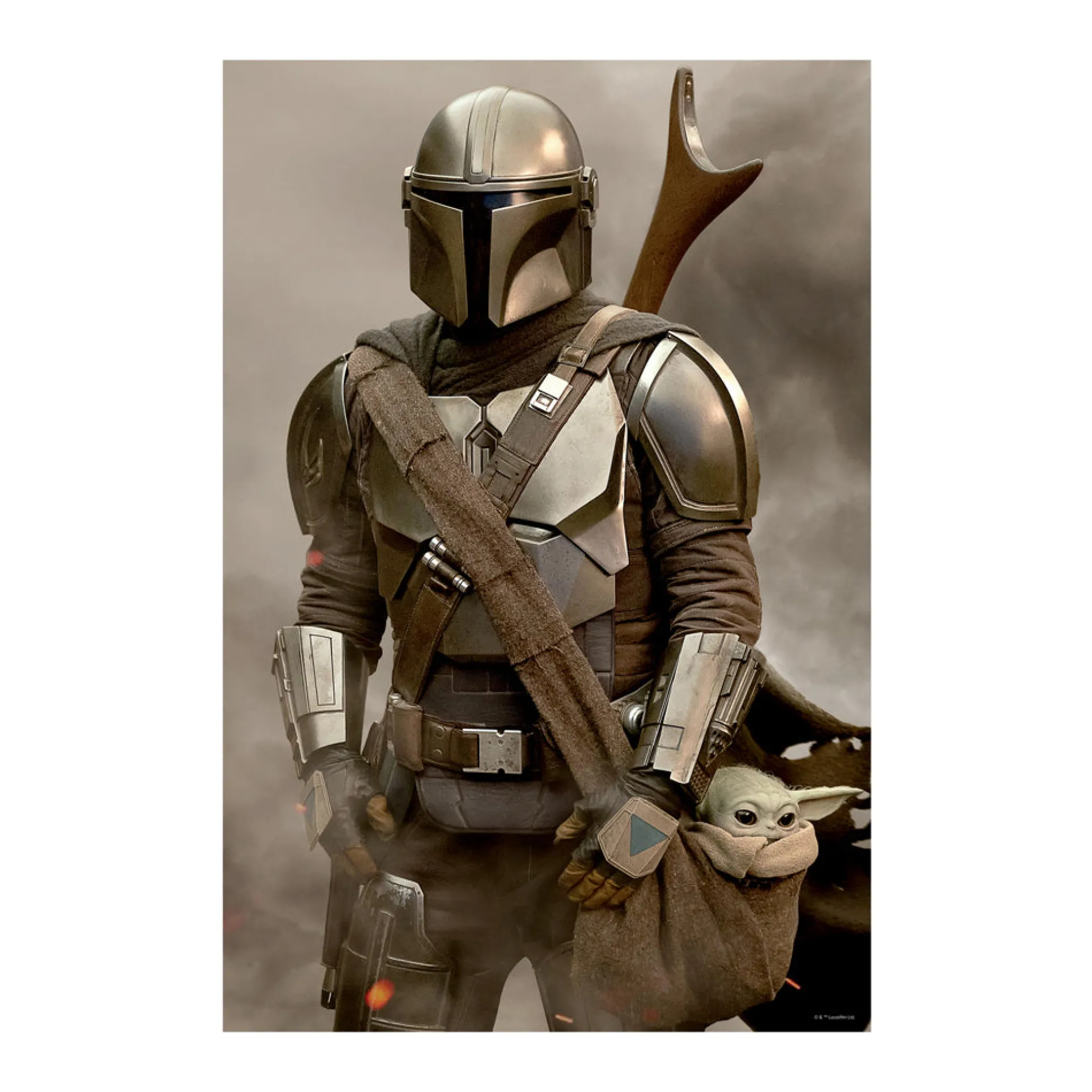 Prime 3D Star Wars: The Mandalorian Helmet Shaped 300-Piece 3D Lenticular Jigsaw Puzzle