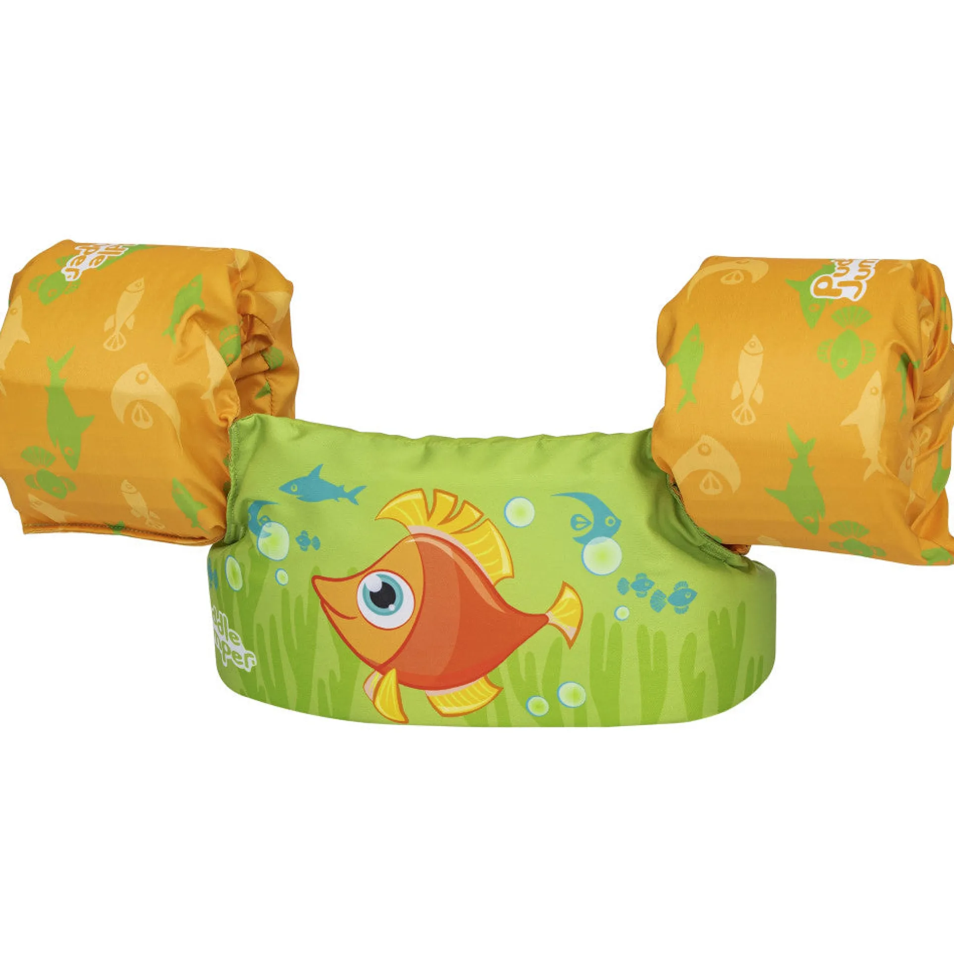 Puddle Jumper Deluxe Child Life Vest - Orange Fish, 33-55 lbs