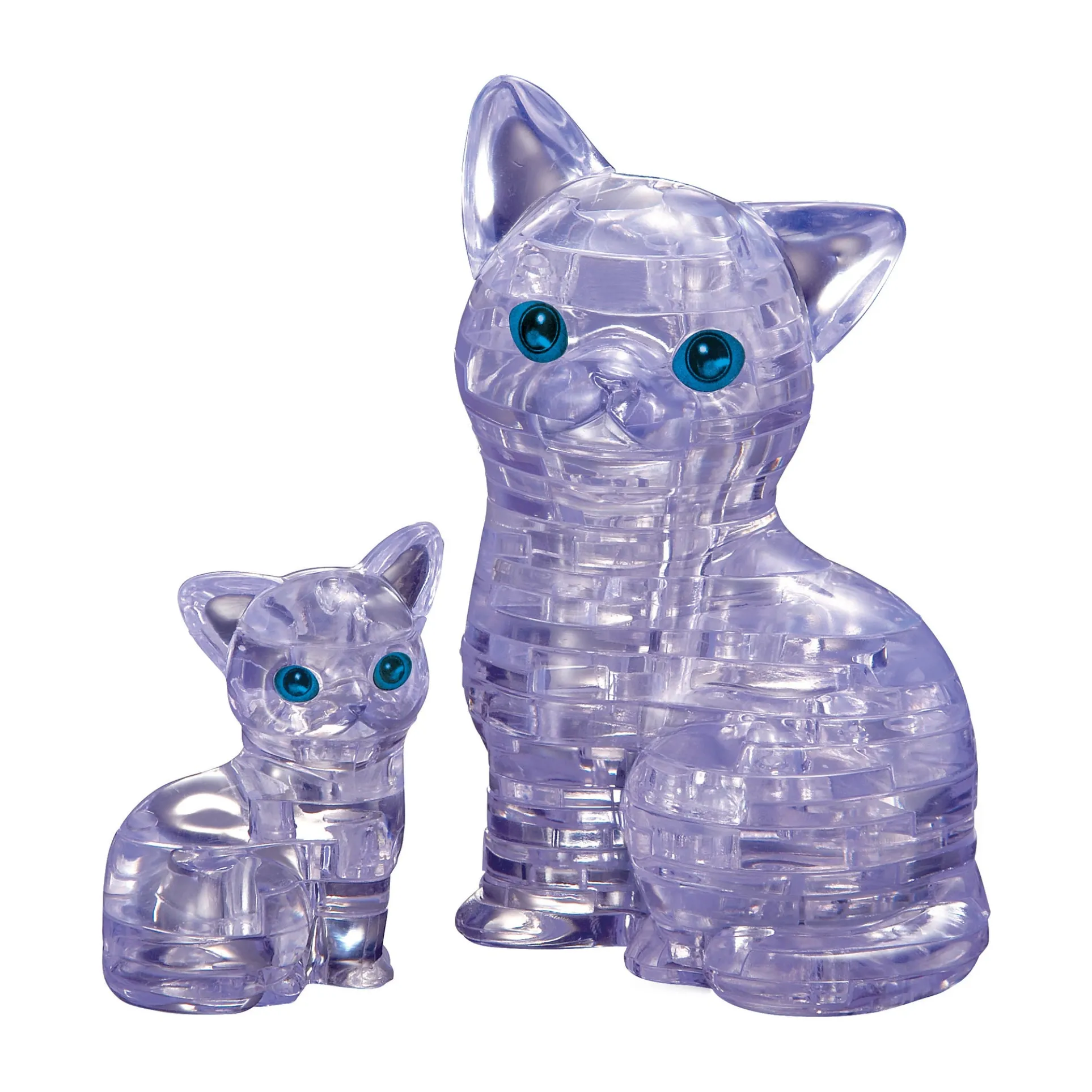 Purr-fectly Puzzling 3D Crystal Cat & Kitten Puzzle - 49 Pcs