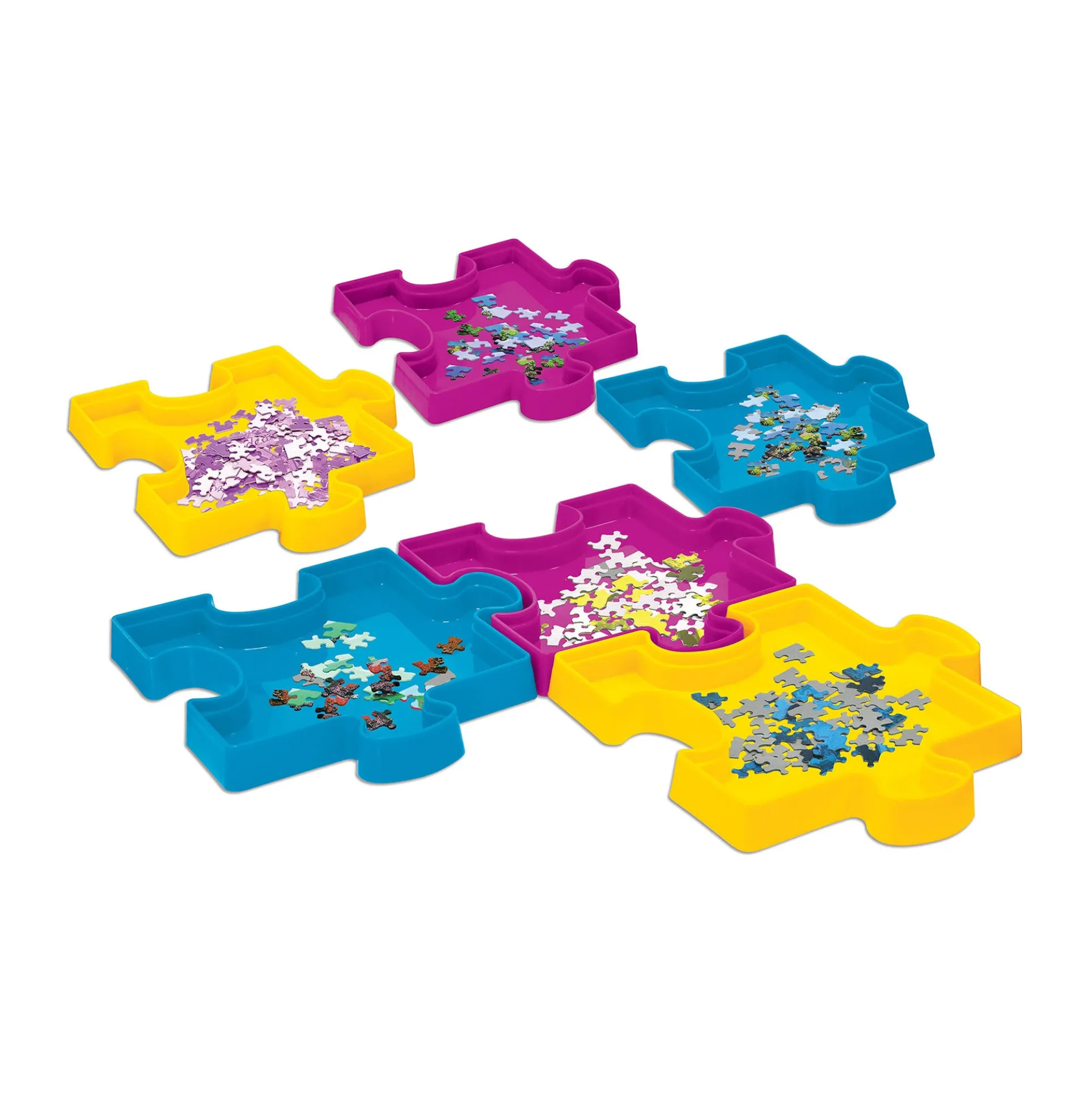 Puzzle Sort & Save Colorful Organizing Trays