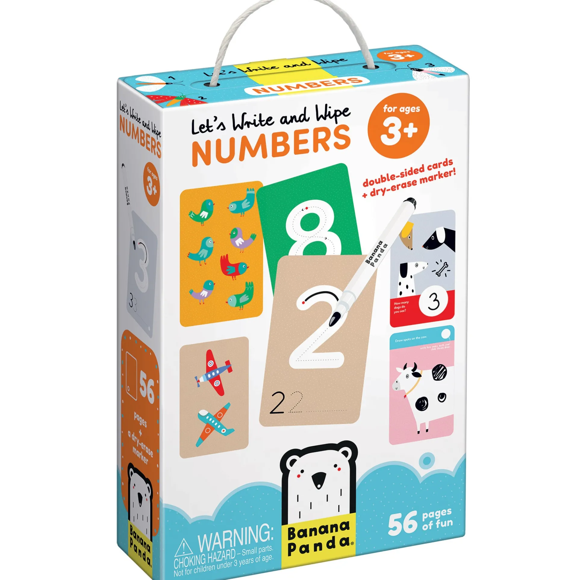 Banana Panda Let's Write and Wipe Numbers - Educational Learning Set