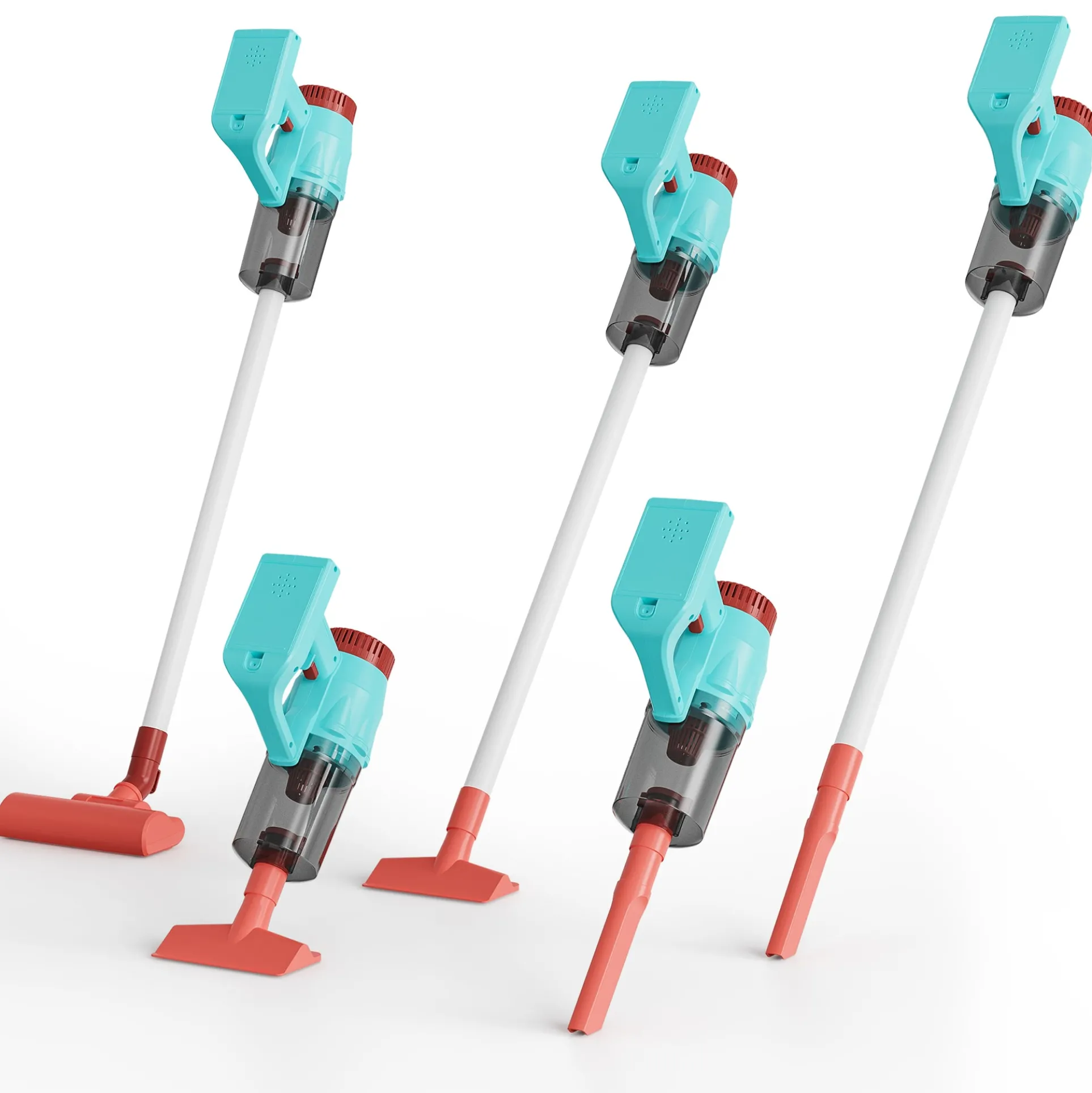 Contixo 3-in-1 Kids Cleaning Toy Set with Real Suction and Sounds