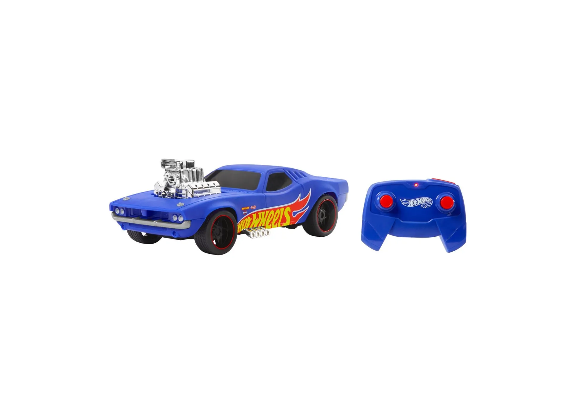 Hot Wheels RC 1:16 Scale Rodger Dodger - USB-Rechargeable Toy Car - Blue