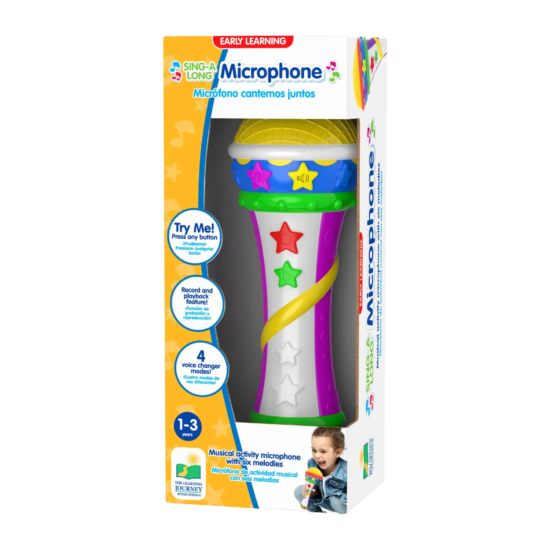 Tiny Tunes Early Learning Sing-A-Long Microphone for Toddlers