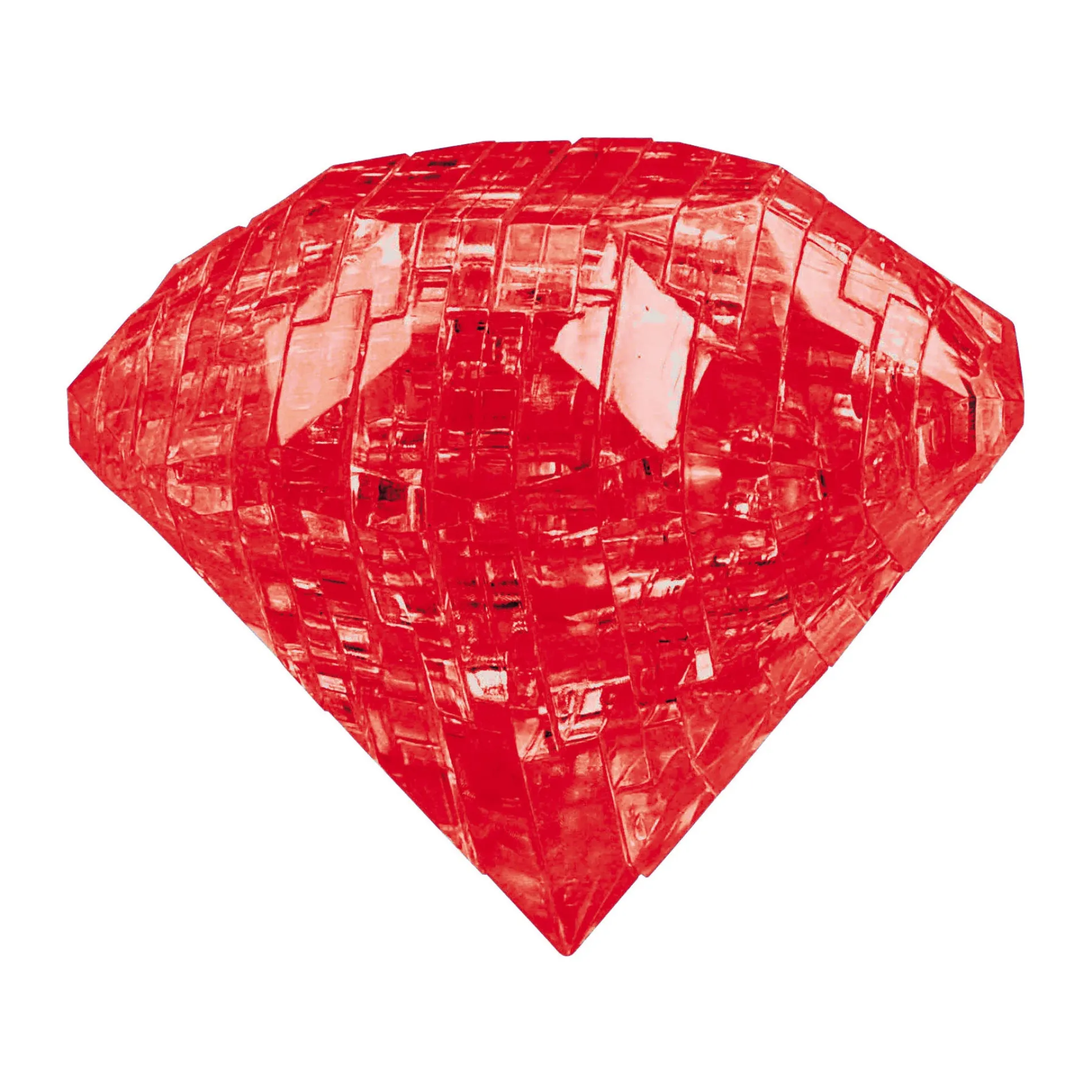 Radiant Ruby 3D Crystal Puzzle - Challenge Your Mind, 43 Pieces