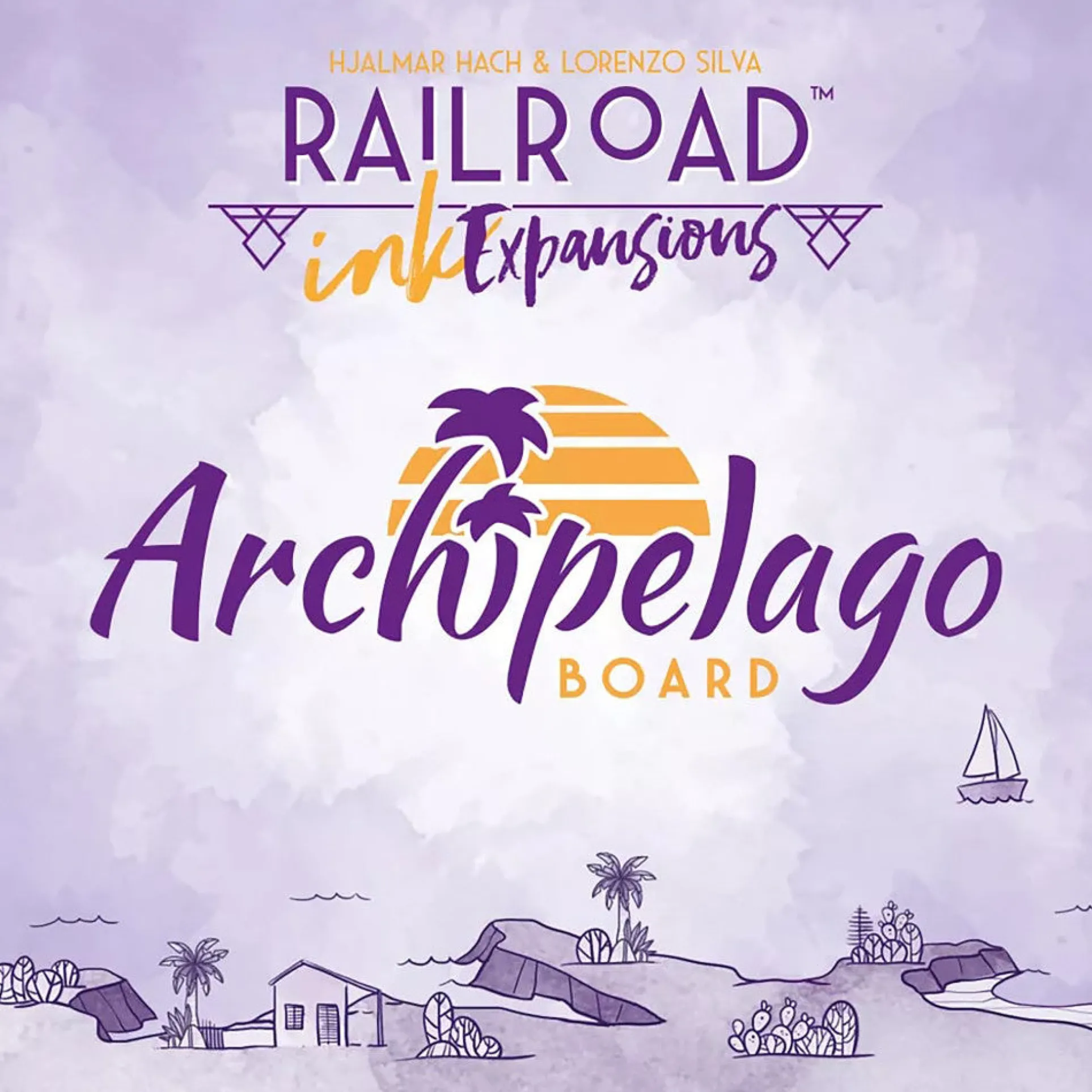 Railroad Ink Archipelago Expansion Board Game, Ages 8+, 1-4 Players