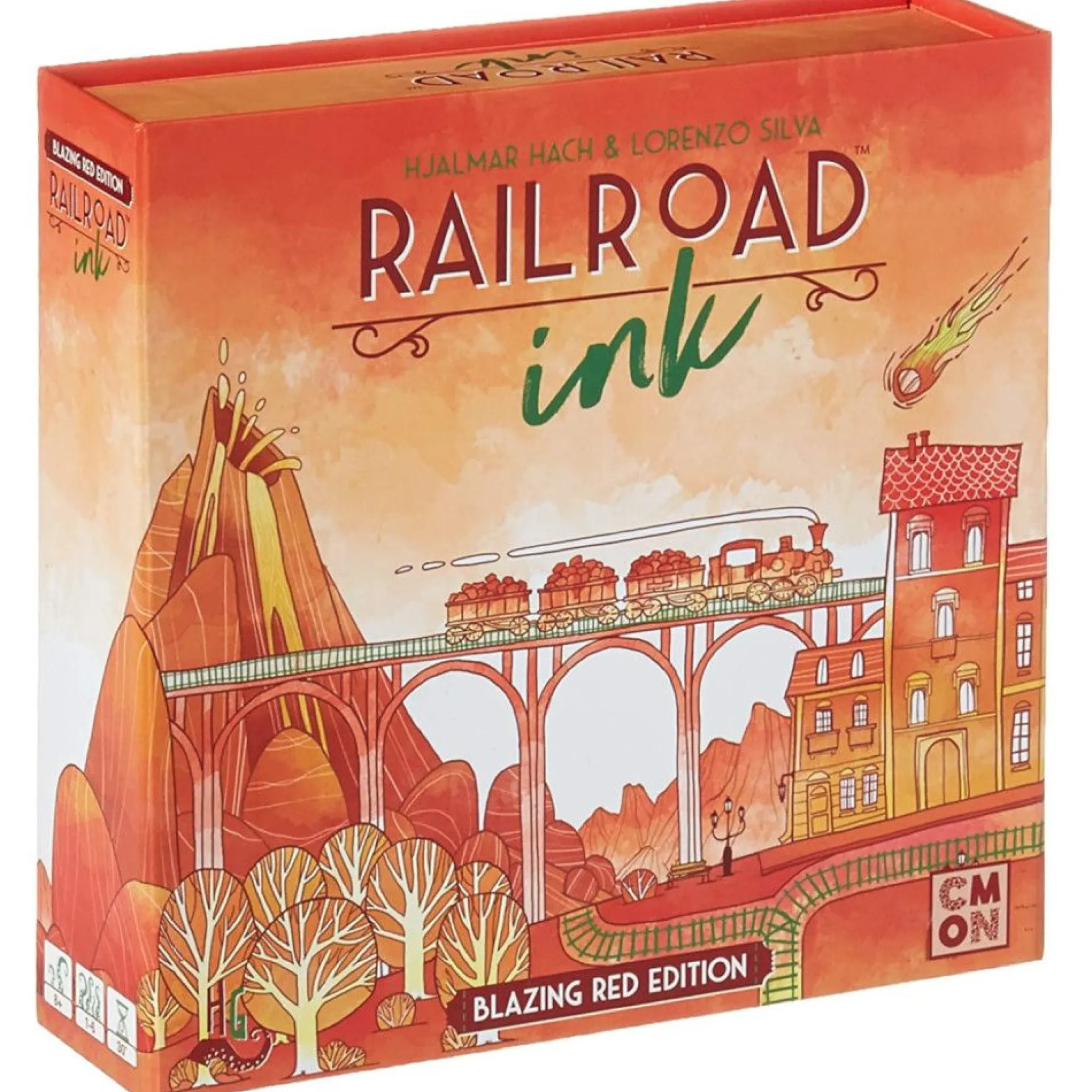Railroad Ink: Blazing Red Edition Strategy Board Game