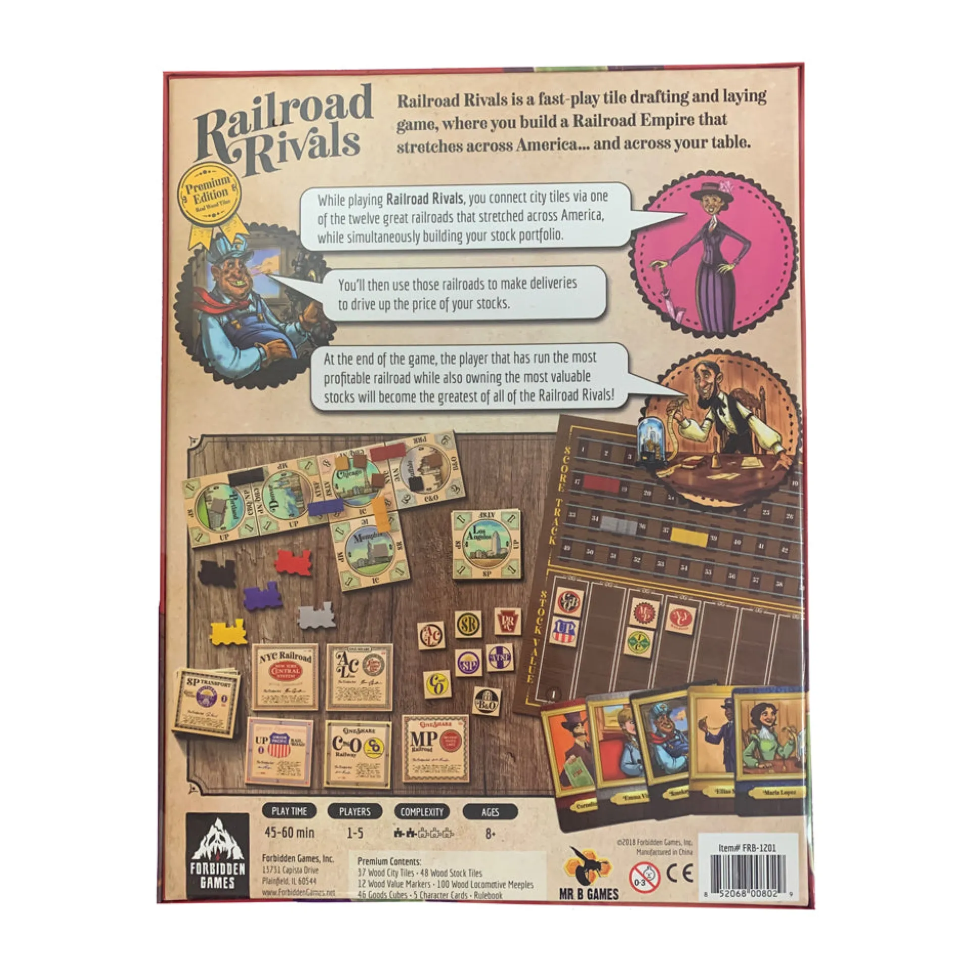 Railroad Rivals Premium Edition Strategy Board Game