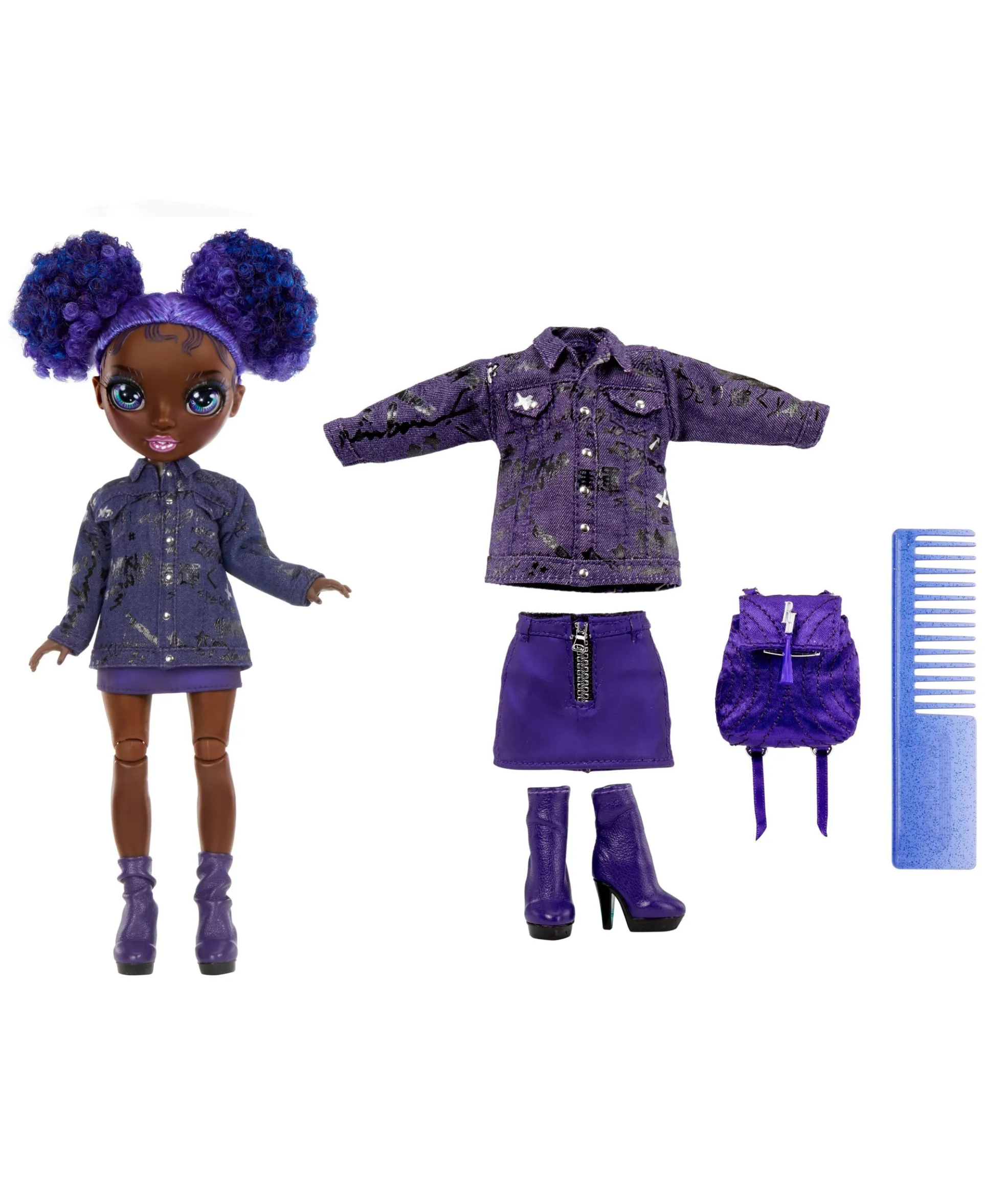 Rainbow High Junior High Fashion Doll - Krystal Bailey with Signature Purple Outfit