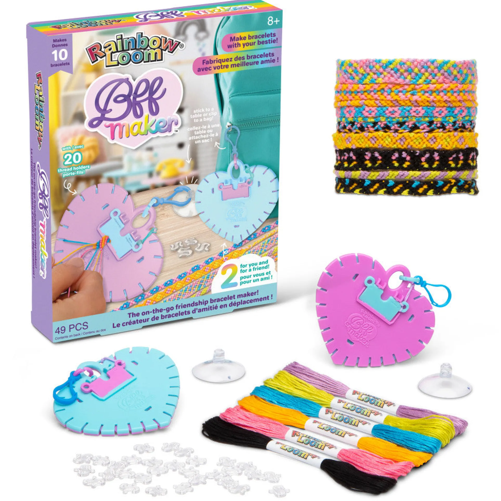 Rainbow Loom BFF Bracelet Maker - DIY Friendship Bracelet Kit for Ages 7+
