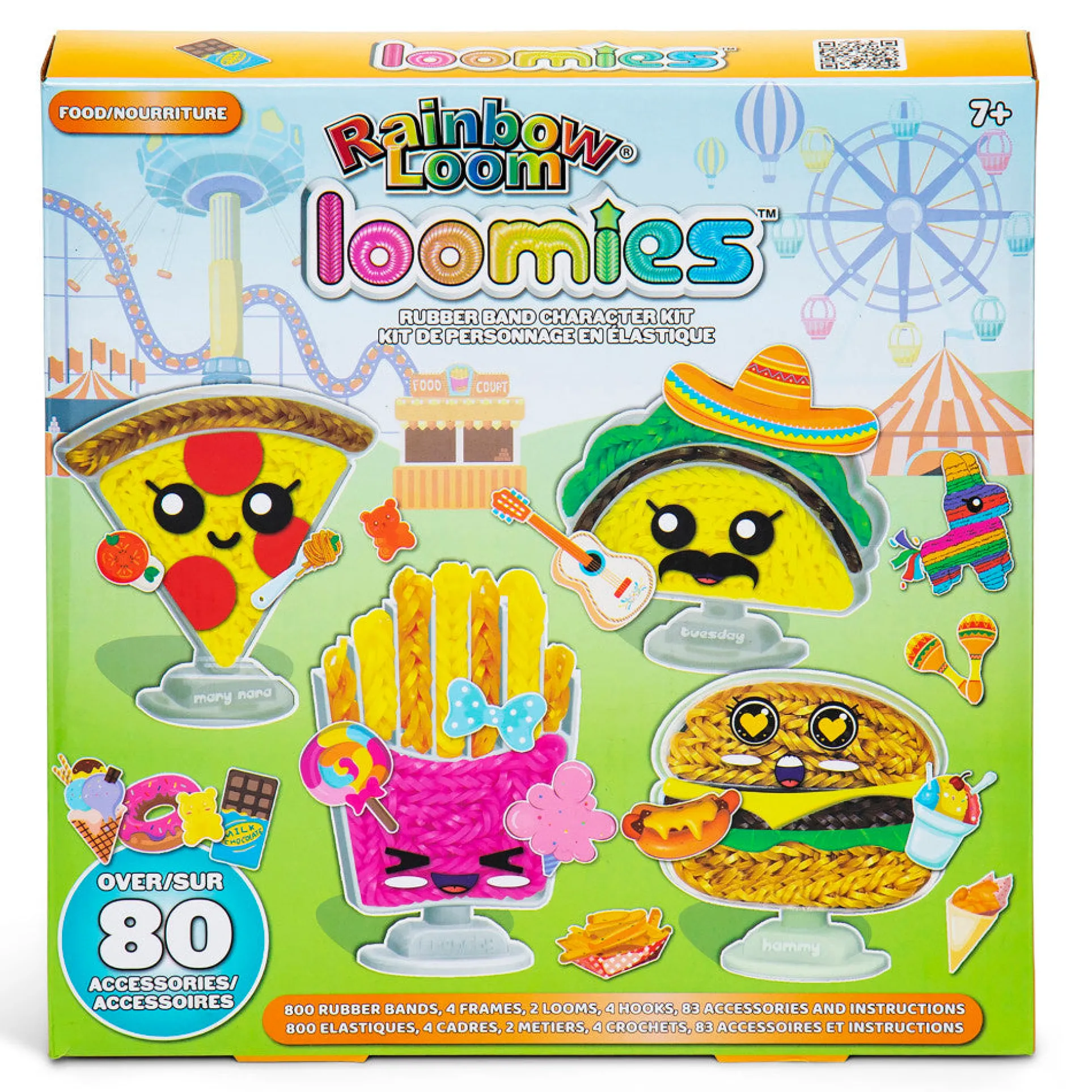 Rainbow Loom Loomies Food Figurines Craft Kit