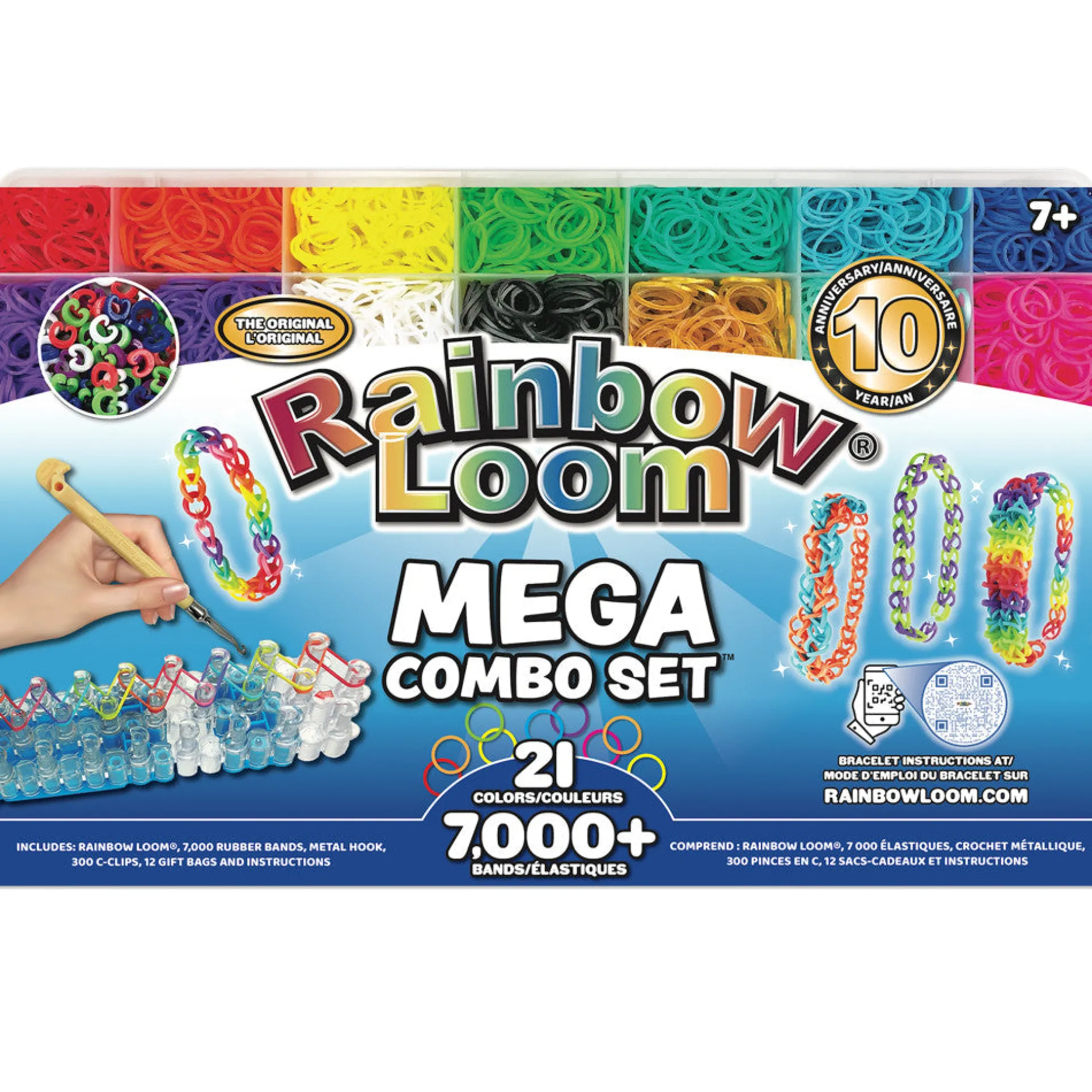 Rainbow Loom MEGA Combo Set - Ultimate Rubber Band Crafting Kit