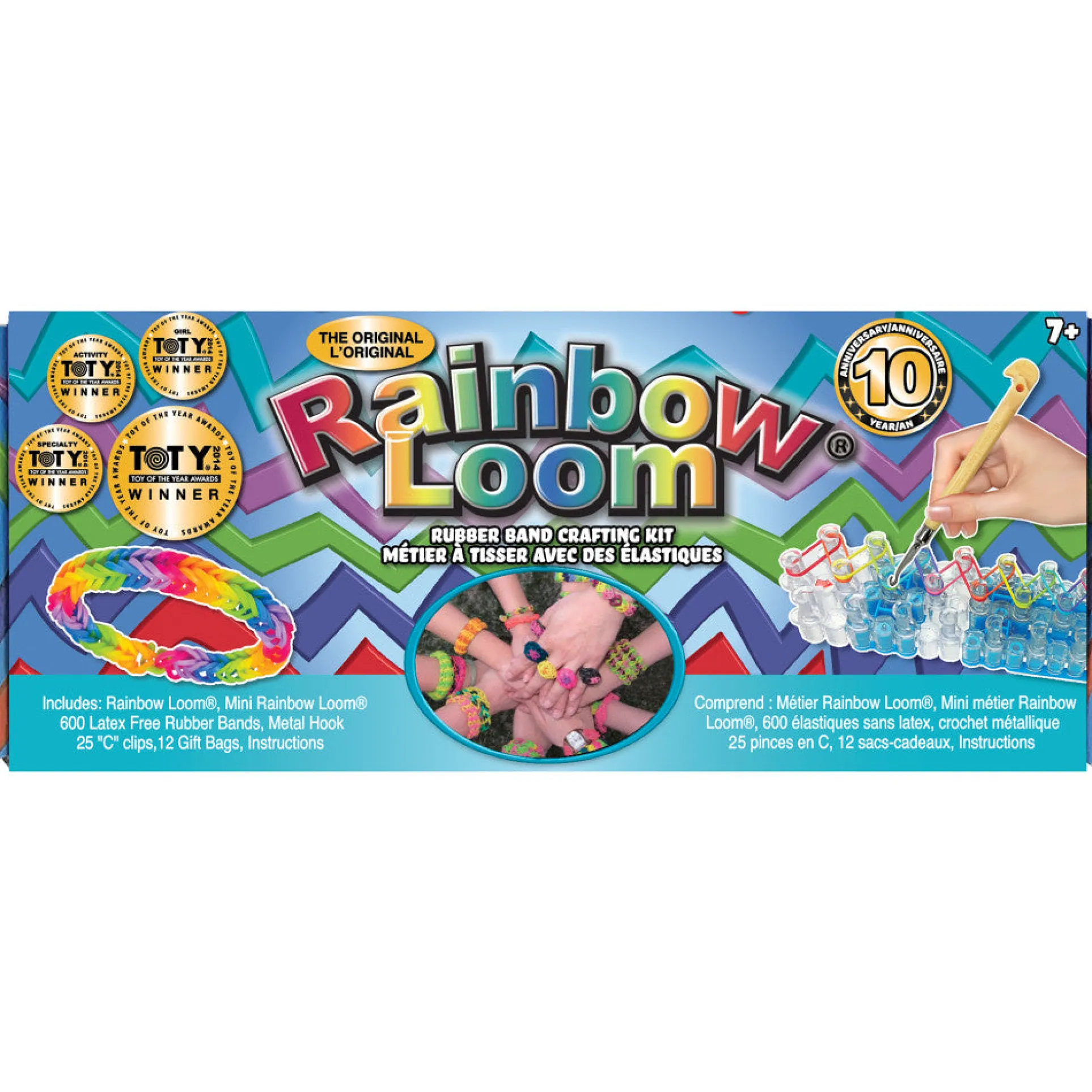 Rainbow Loom Original Crafting Kit - Rubber Band Bracelet Maker