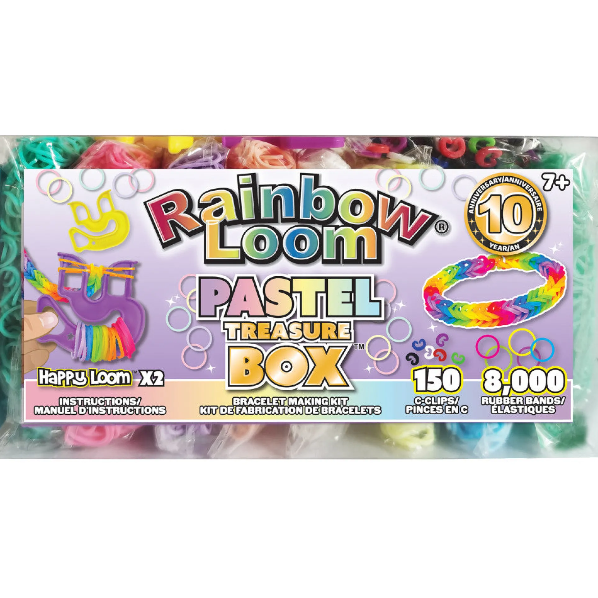 Rainbow Loom Pastel Treasure Box Edition - Rubber Band Crafting Kit