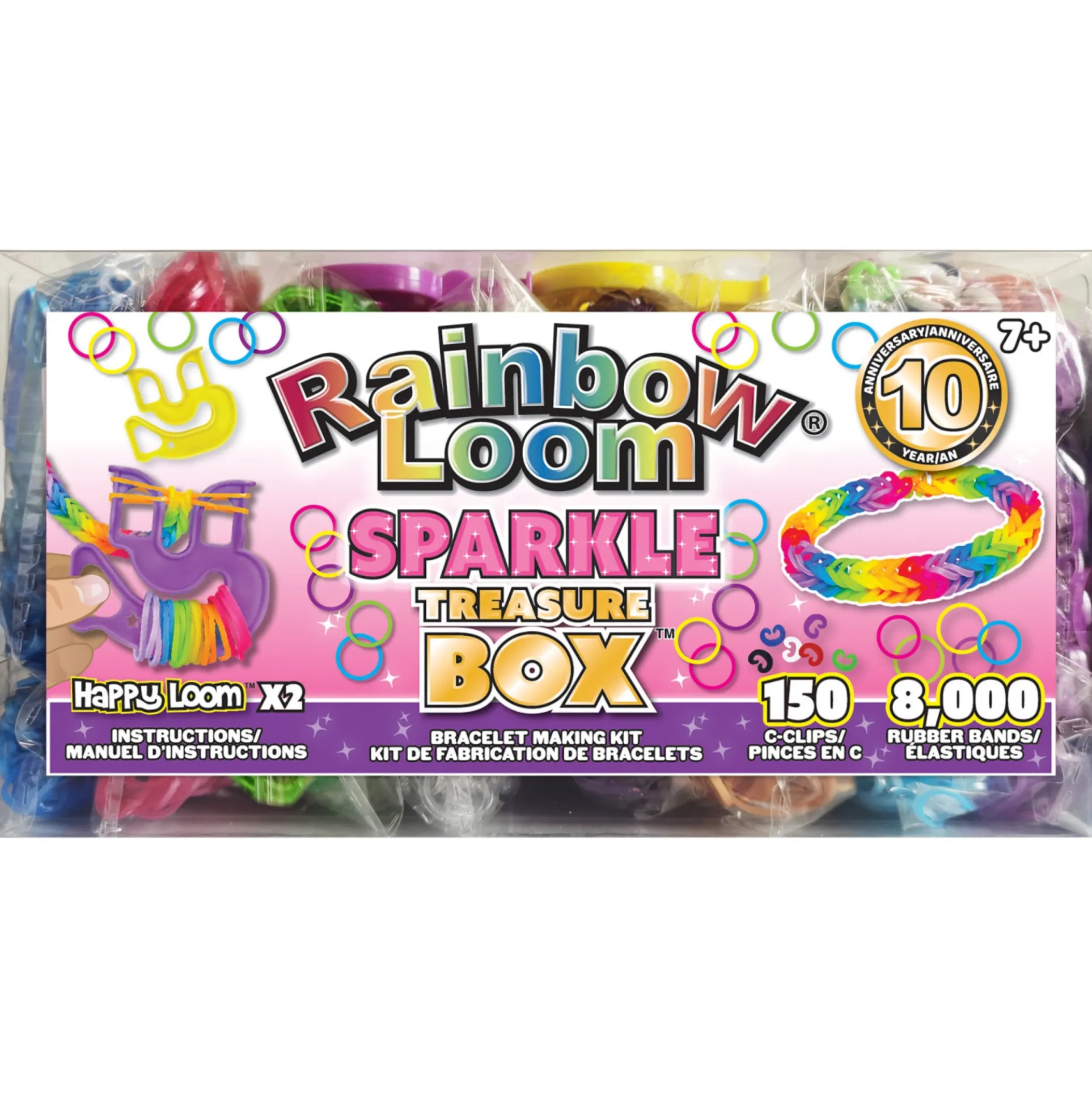 Rainbow Loom Sparkle Edition Treasure Box - Rubber Band Crafting Kit