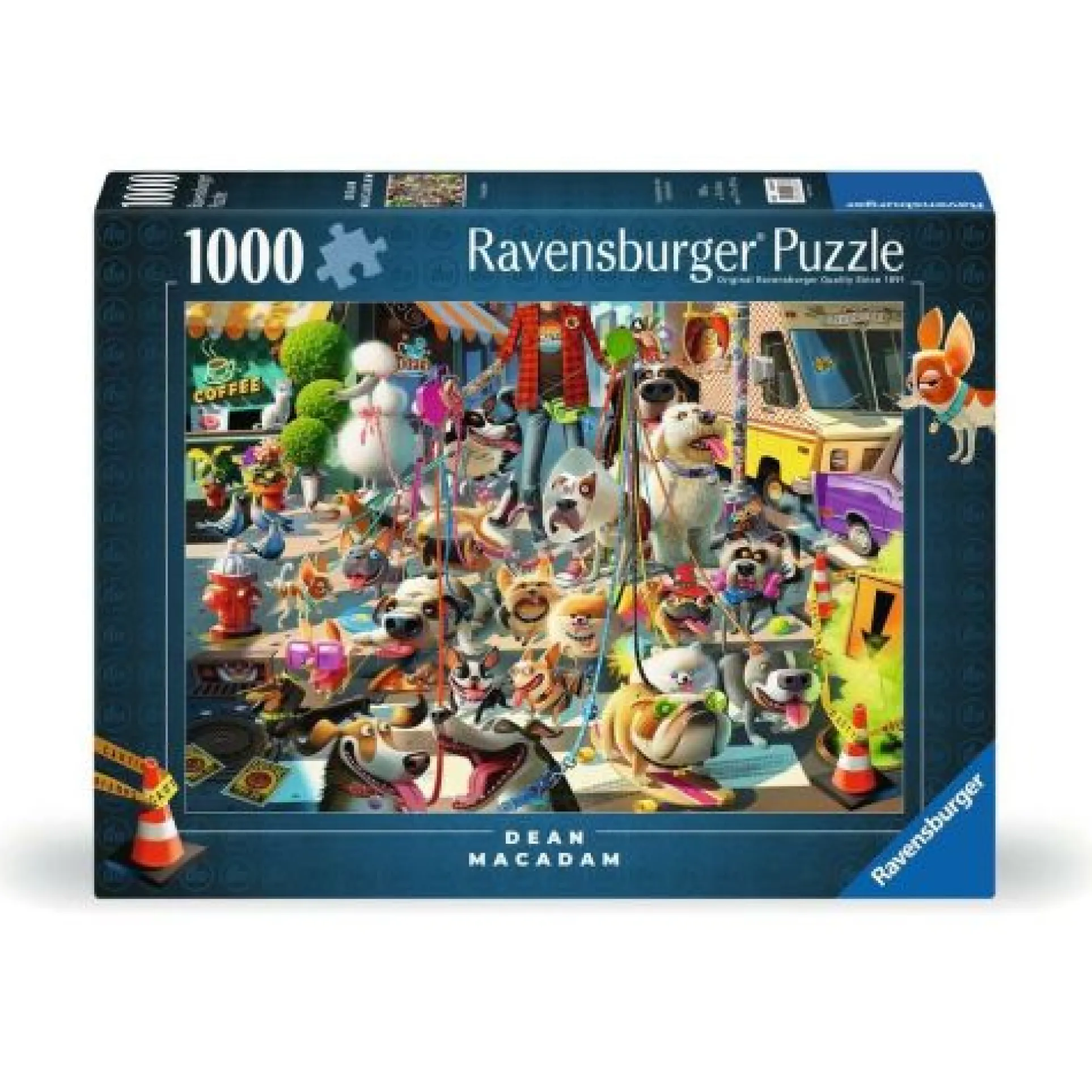 Ravensburger Dog Walker Vibrant Park Scene Puzzle - 1000 pc