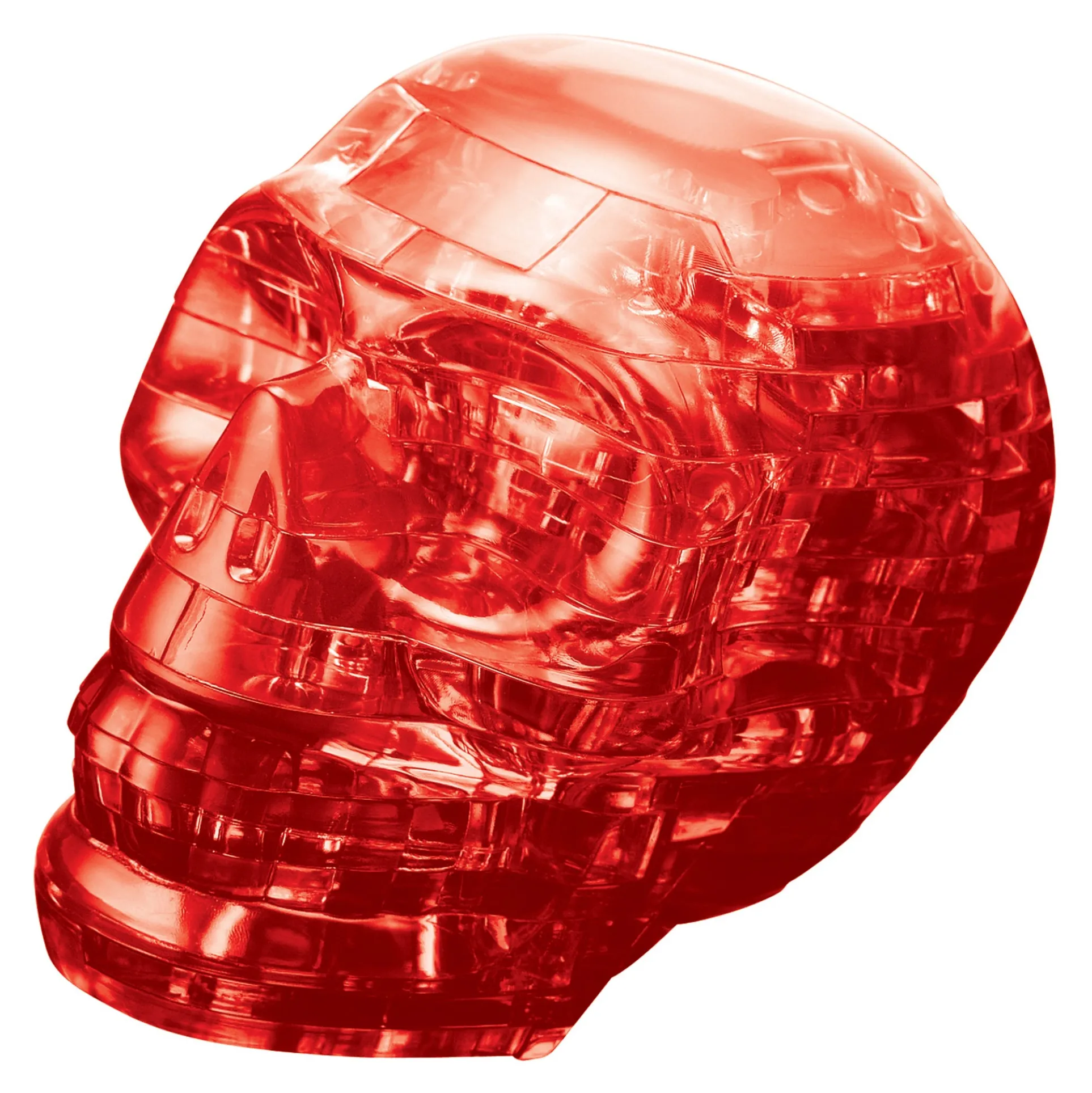 Red 3D Crystal Skull Puzzle - Challenge Your Mind!