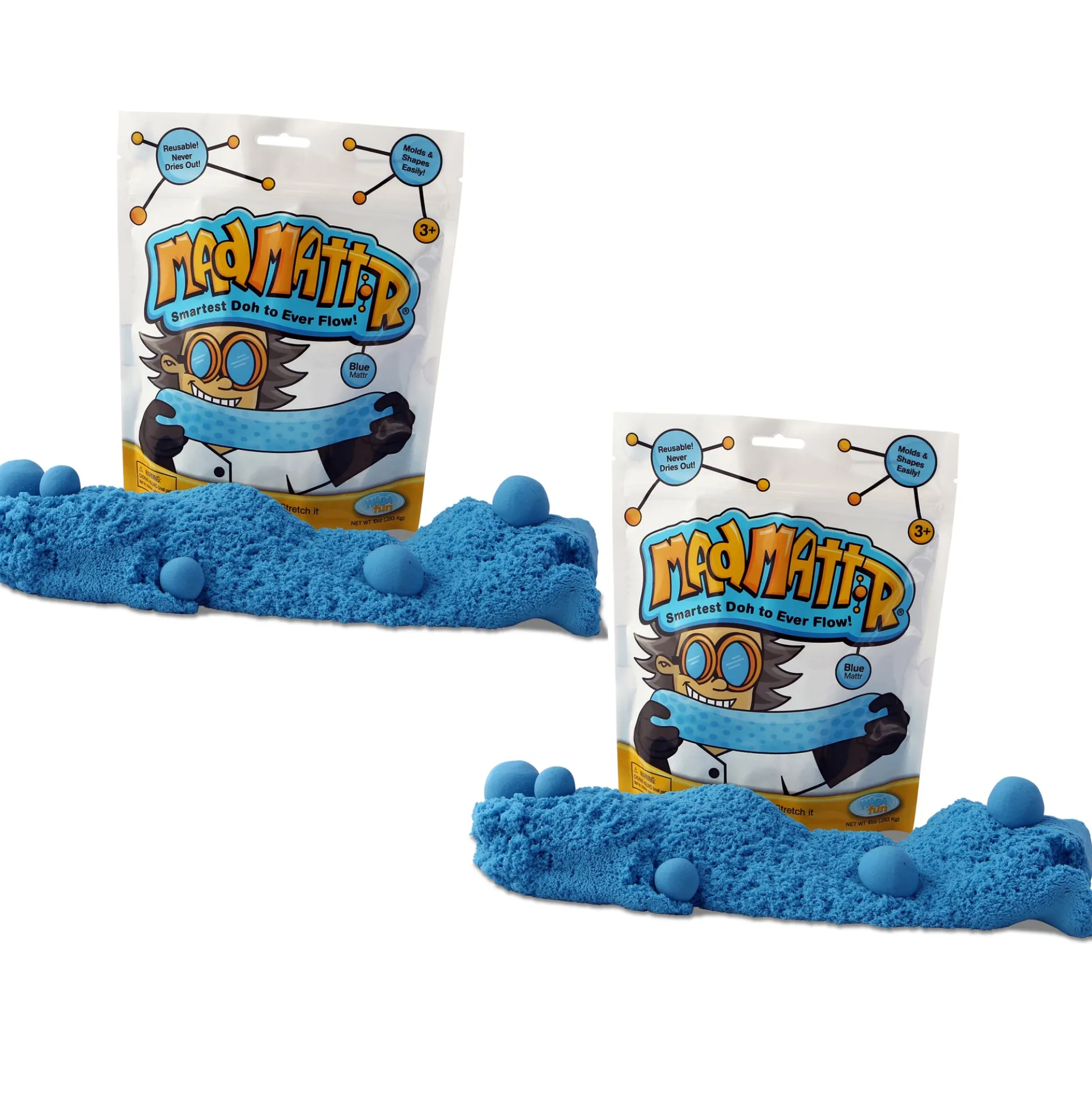 Relevant Play Mad Mattr Molding Compound - Blue 10 oz Twin Pack