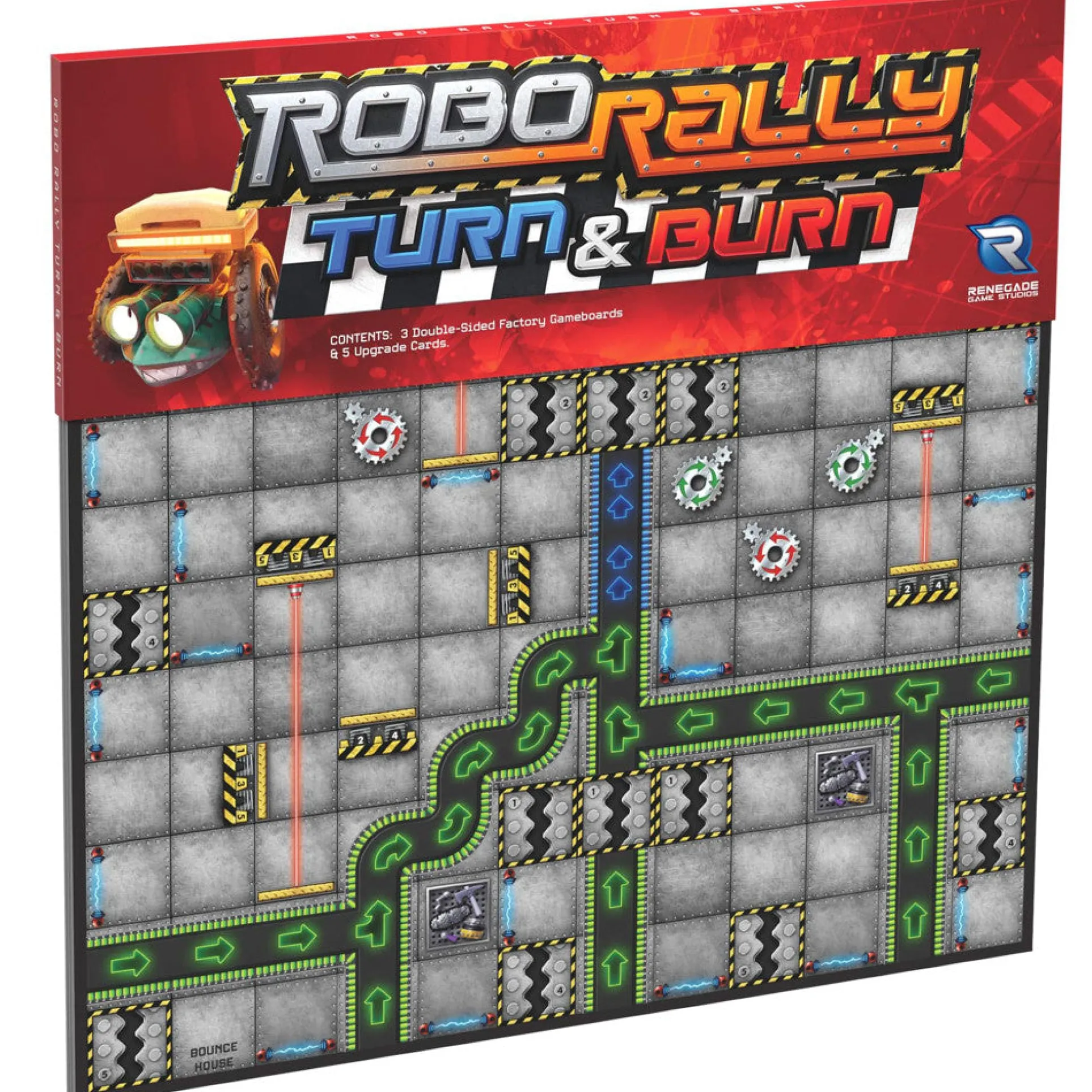 Renegade Game Studios Robo Rally: Turn & Burn Expansion - Competitive Board Game