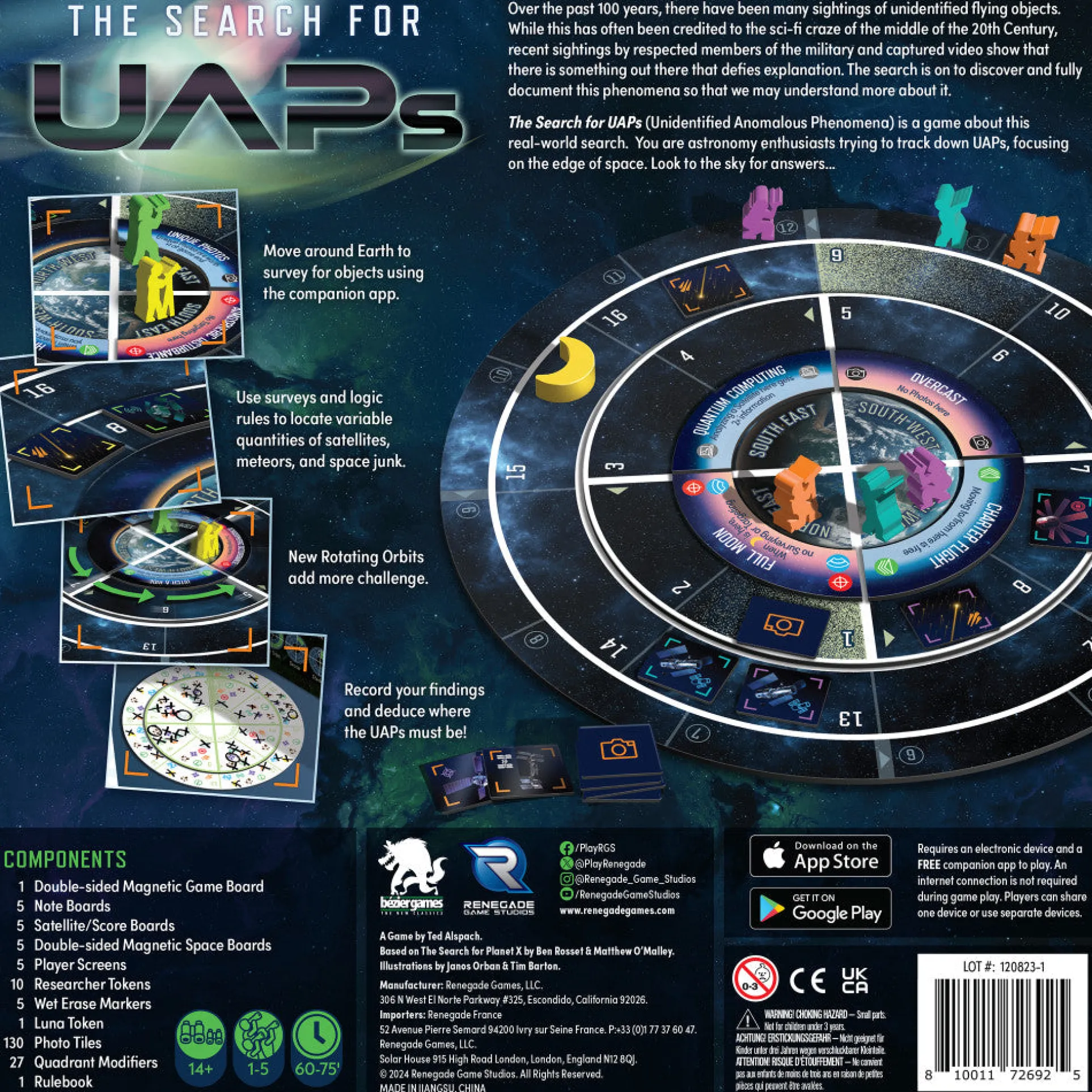 Renegade Games Studios: The Search For UAPs Strategy Board Game