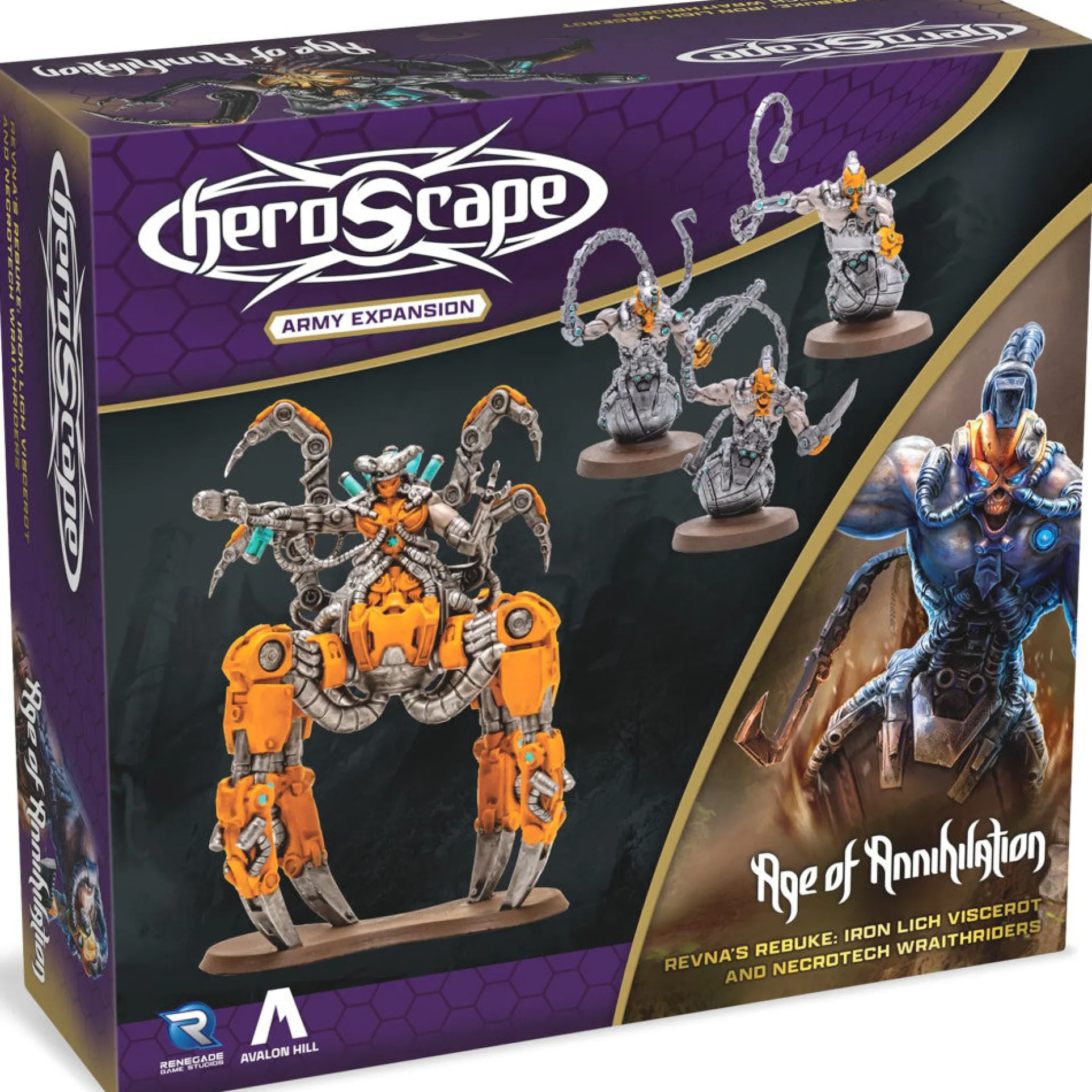Renegade Heroscape: Revna’s Rebuke Iron Lich & Necrotech Wraithriders Expansion