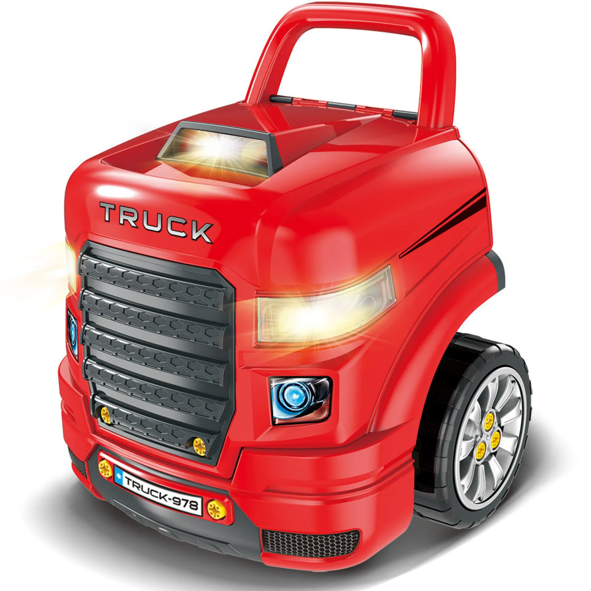 Interactive Truck Mechanic Engine Workshop Playset - Red