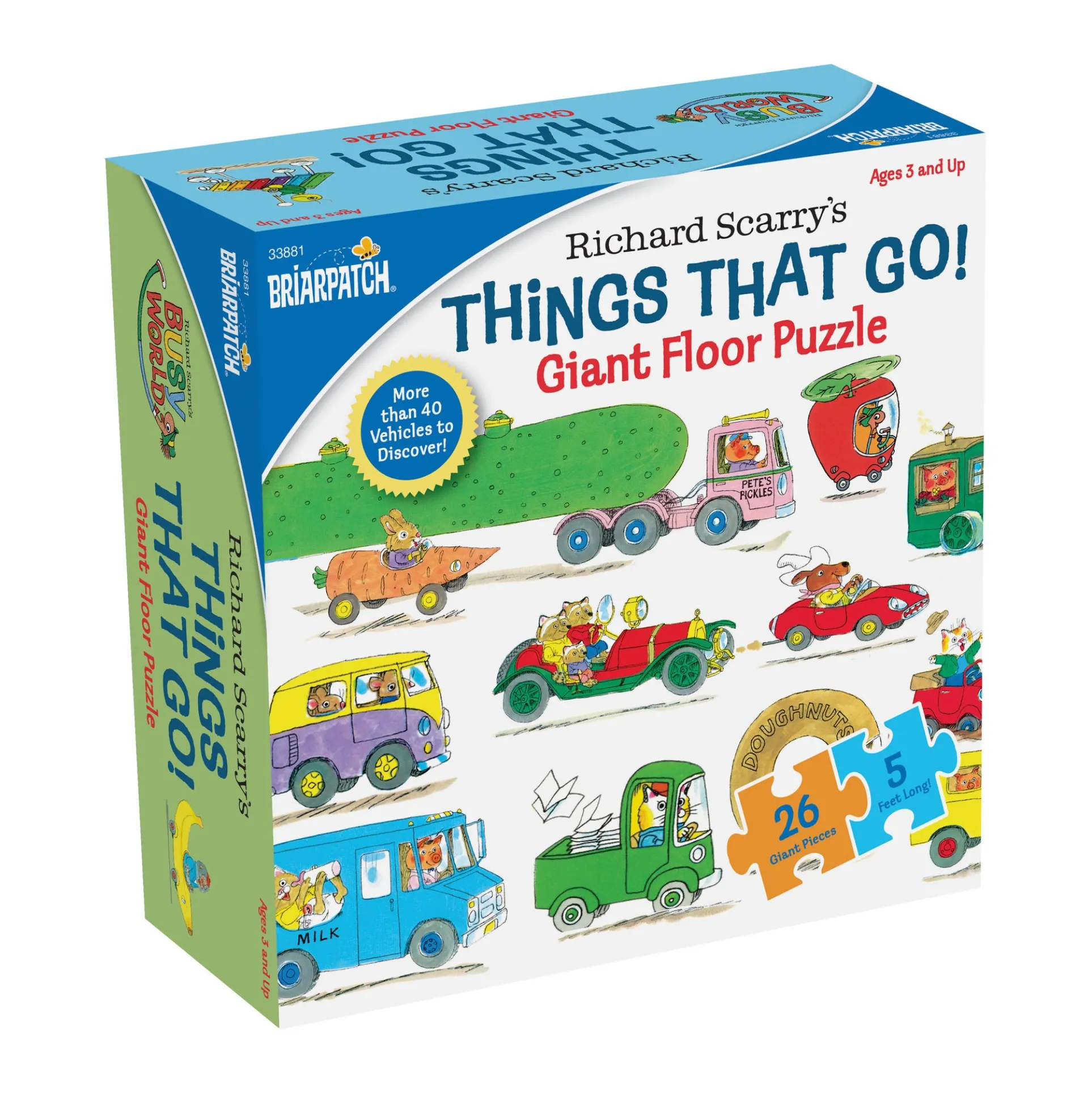 Richard Scarry's Things That Go! Giant Floor Puzzle - 26 pc